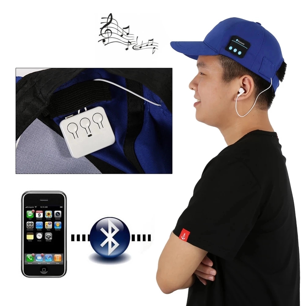 Baseball Cap with Wireless Bluetooth 8