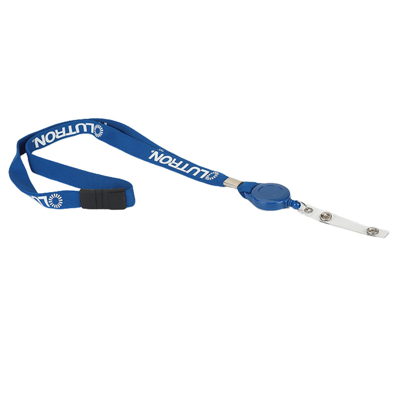 3/4" Polyester Retractable Breakaway Lanyard with Badge Reel 2