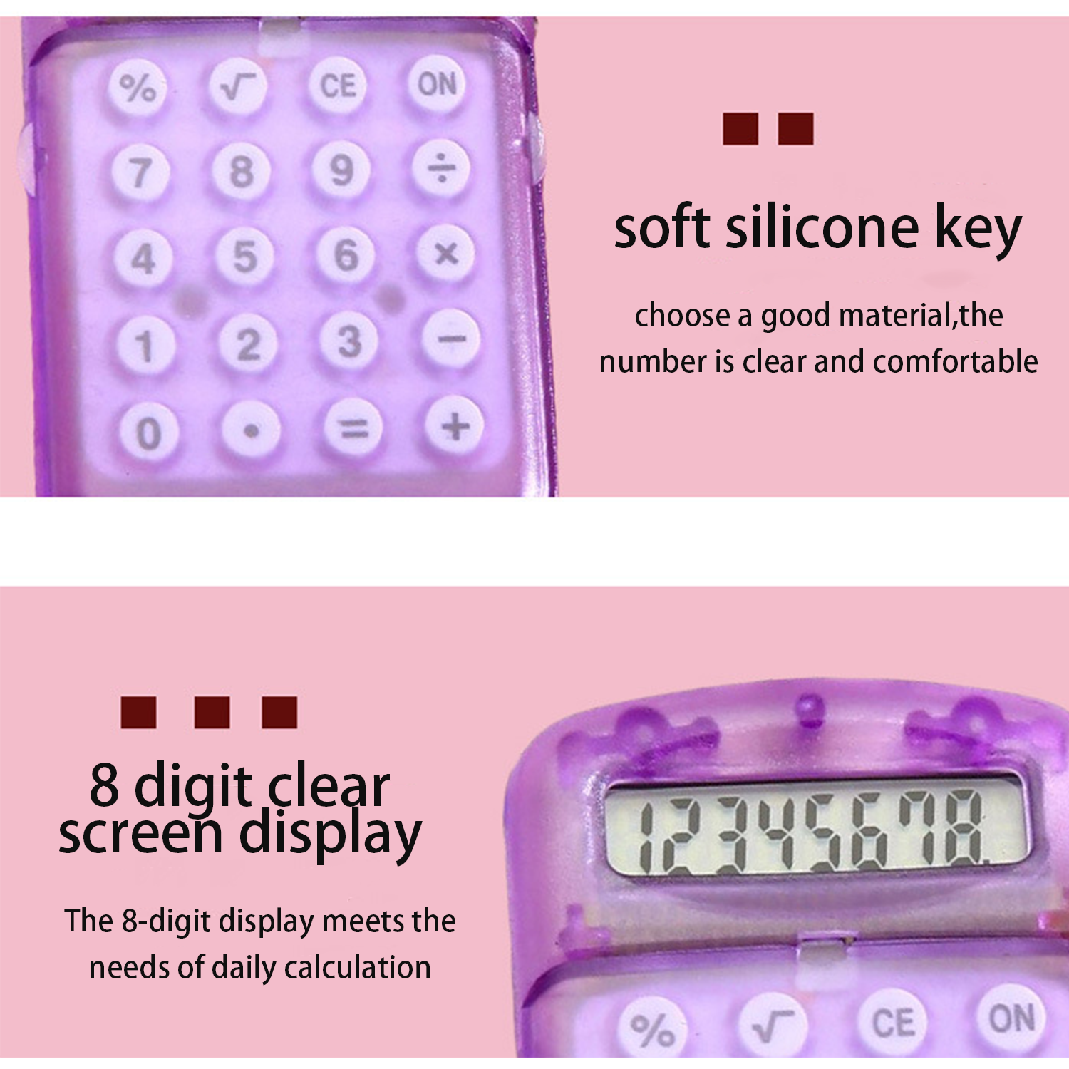 Portable calculator keychain pendant 4