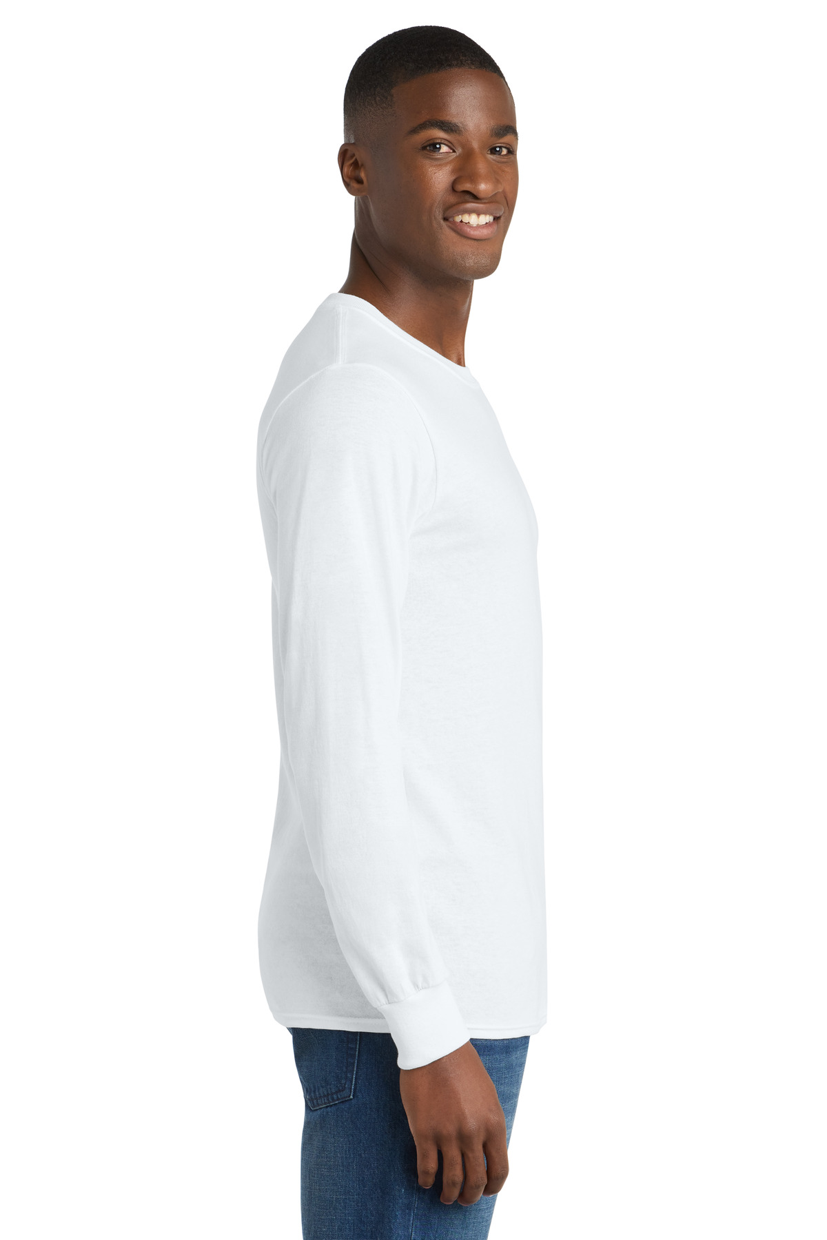 Port & Co Long Sleeve Core Cotton Tee. PC54LS 162