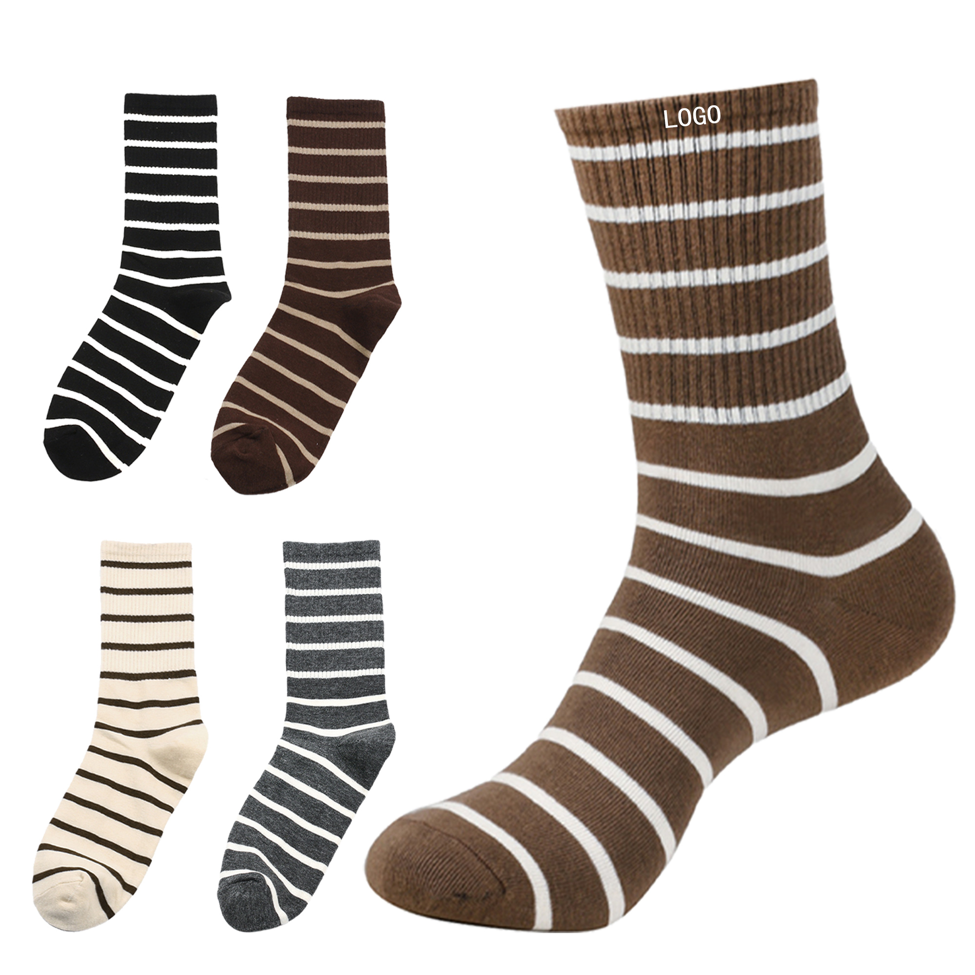 Socks All Cotton Striped Sports Outdoors 2