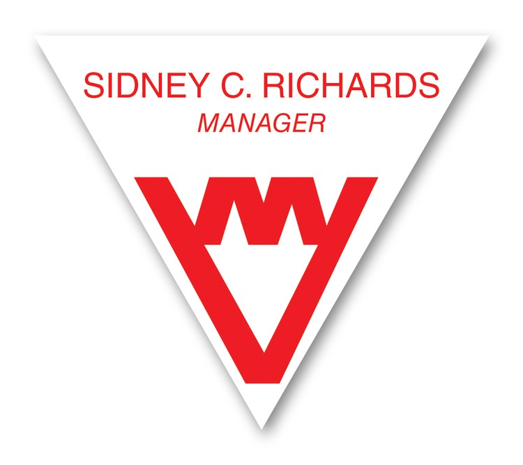 Full Color Name Badge w/ Personalization (2.5"X3") Triangle