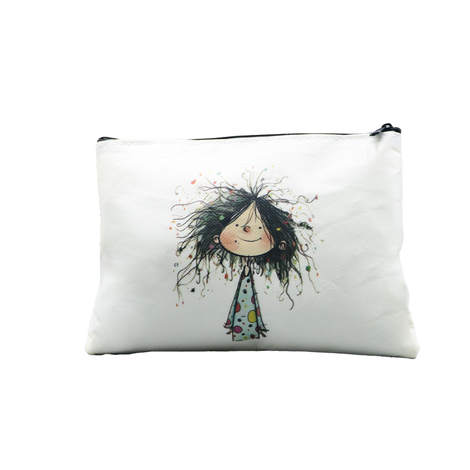 Non-woven Fabric Waterproof Zipper Makeup Bag 6