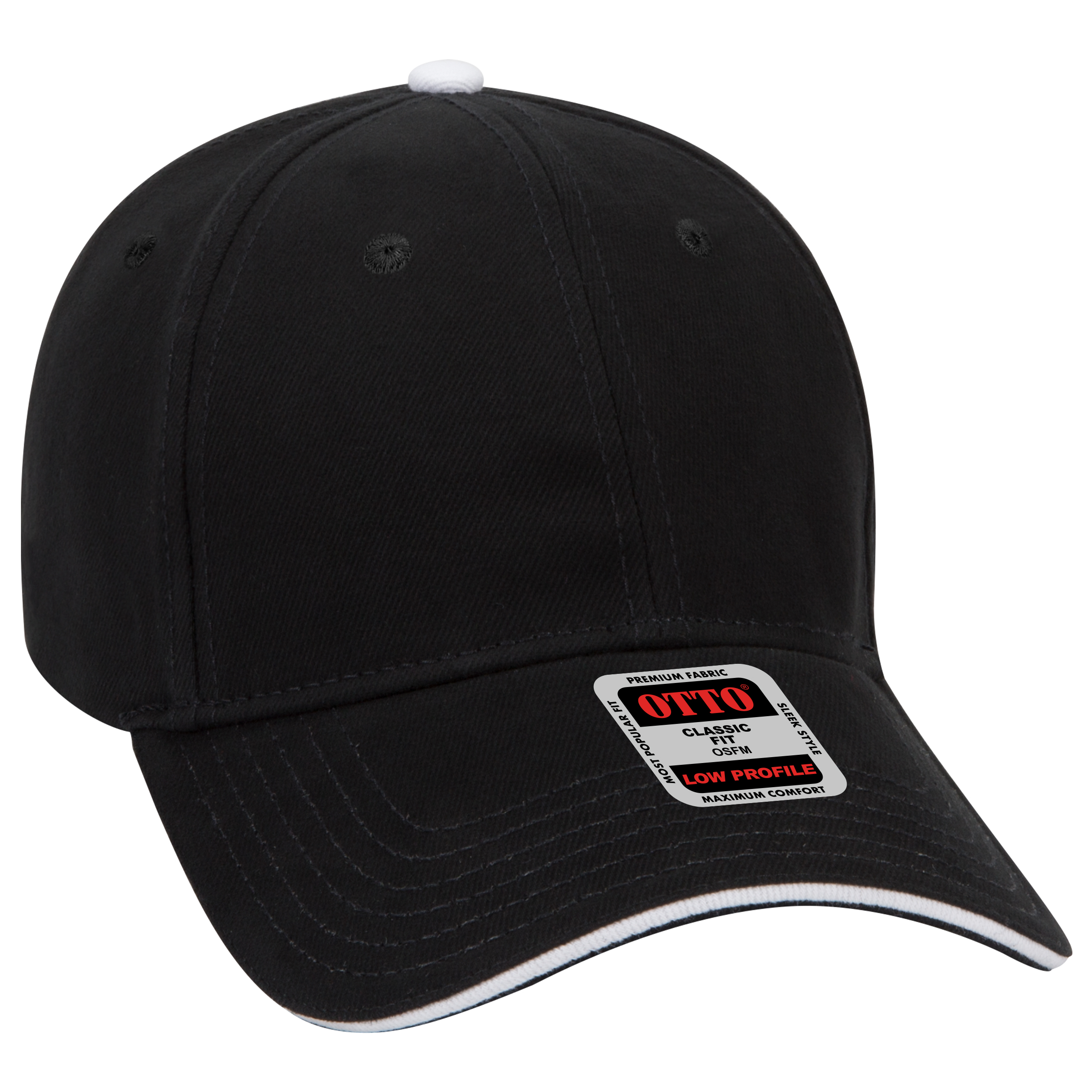 OTTO CAP® 6 Panel Low Profile Baseball Cap 96