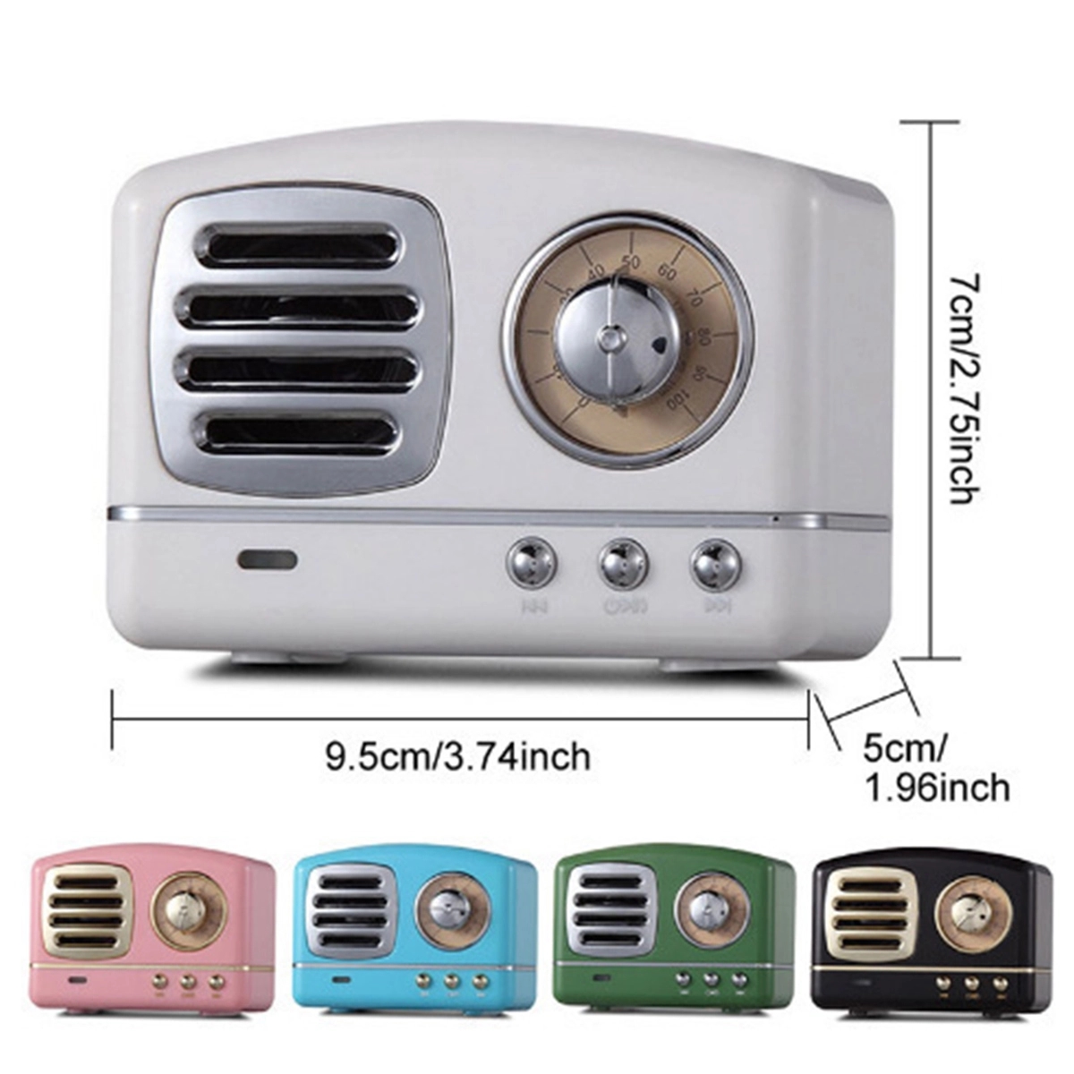 Wireless Stereo Retro Speaker 4