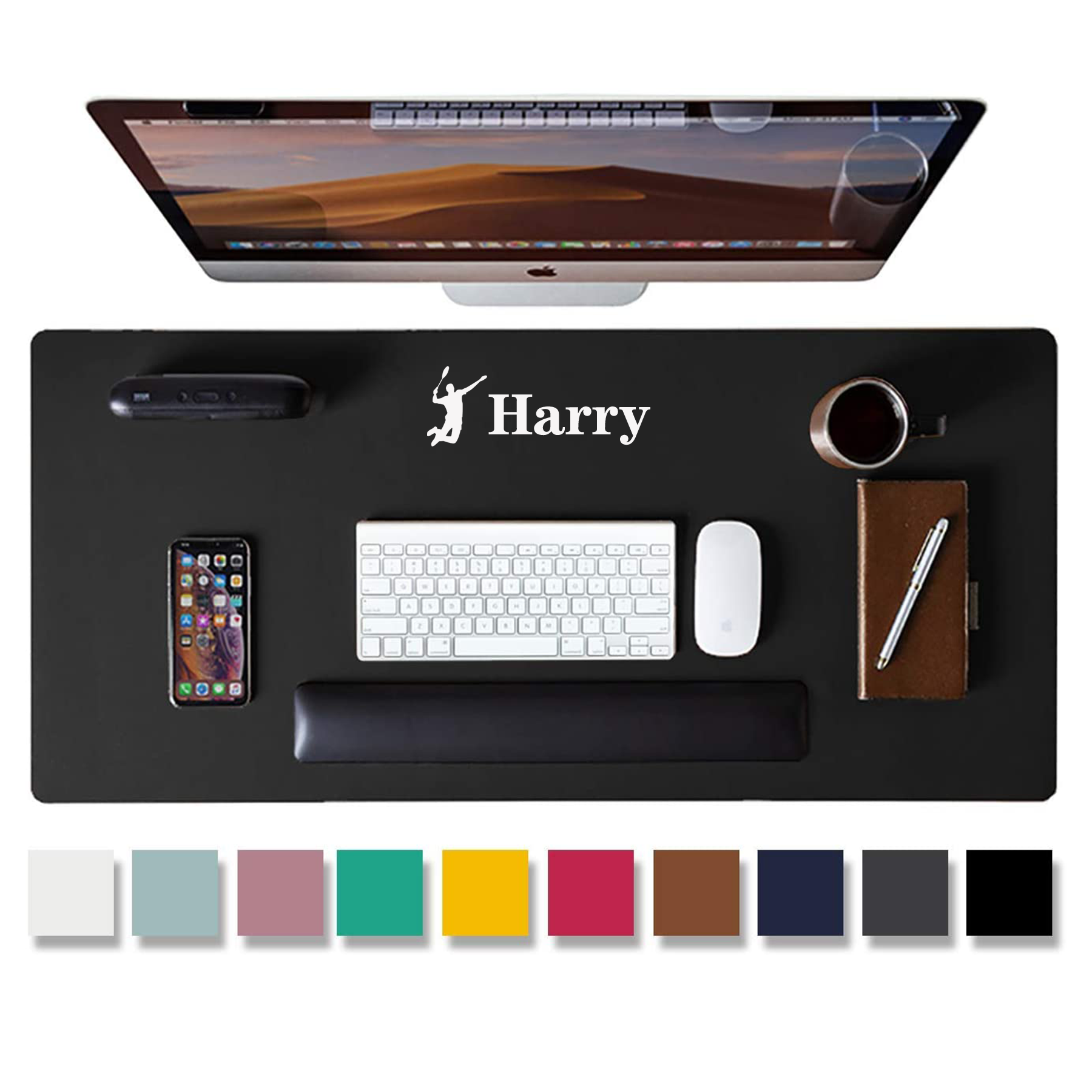 31.5" x 15.7" Leather Desk Mouse Pad 1