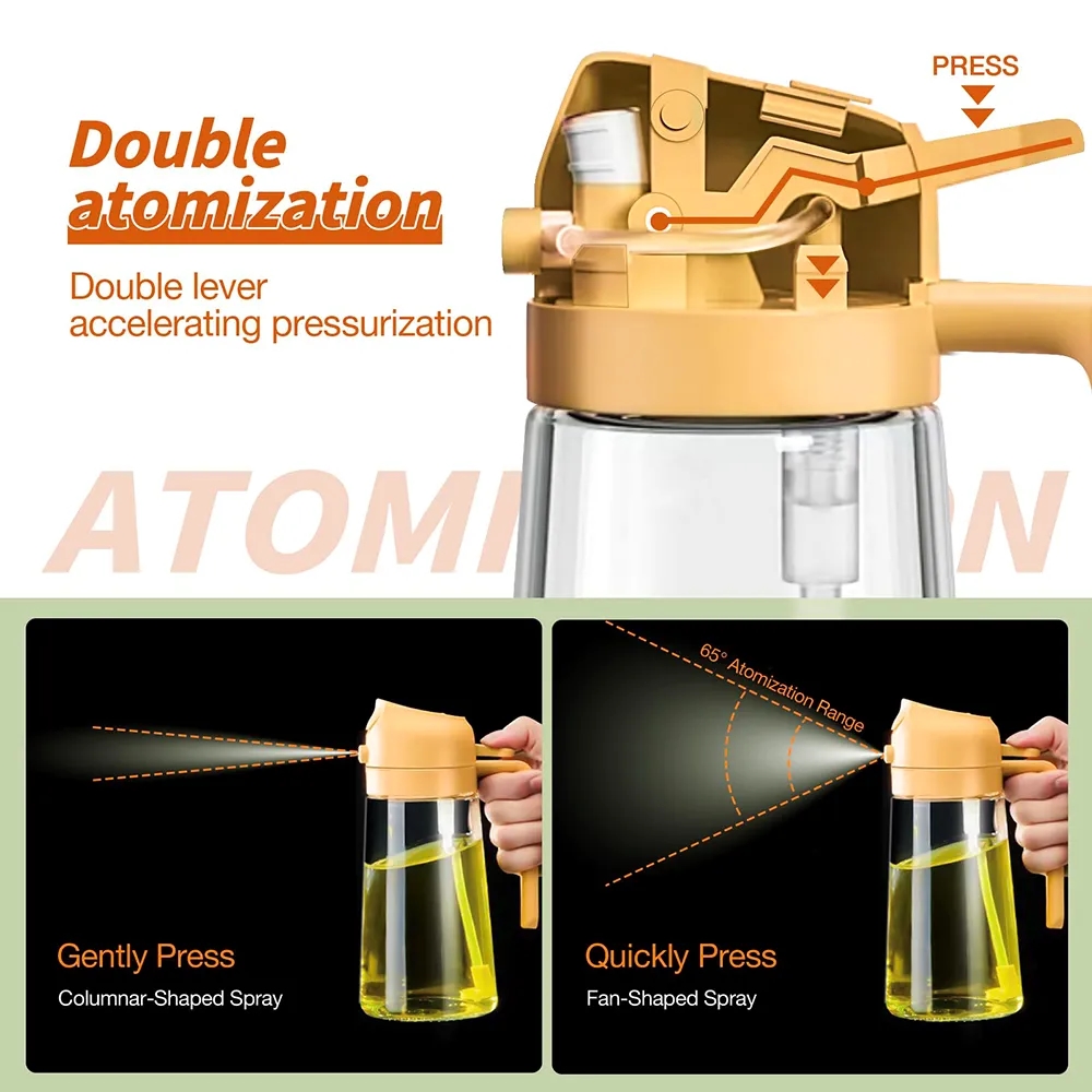 2 in1 Oil Sprayer for Cooking 16oz 4