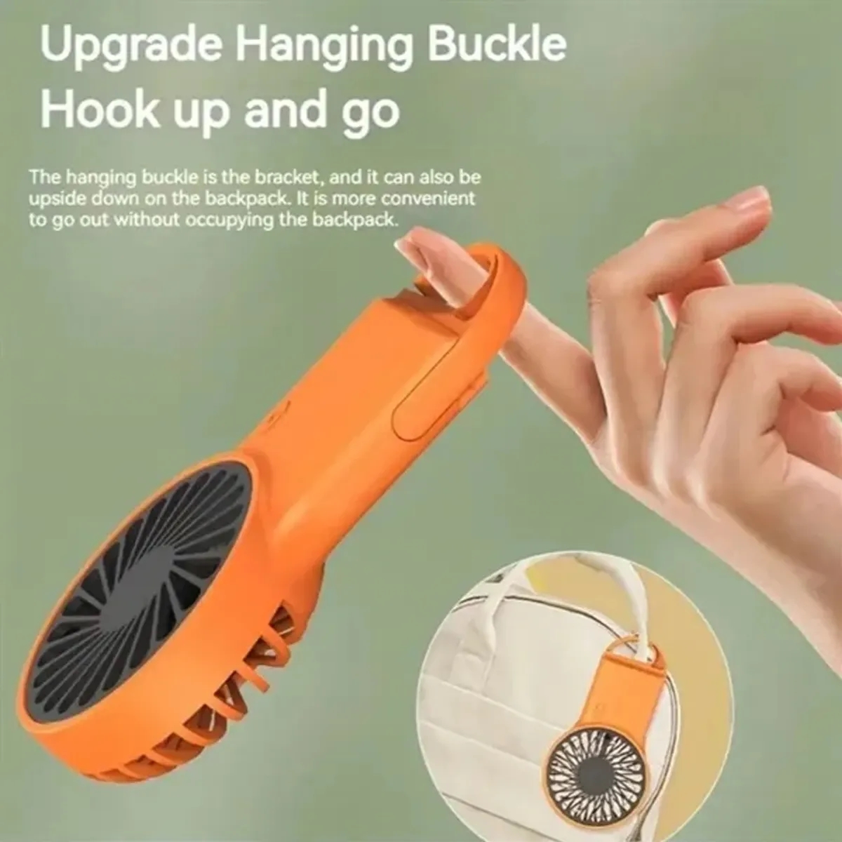 Portable Mini USB Fan with Hook 5