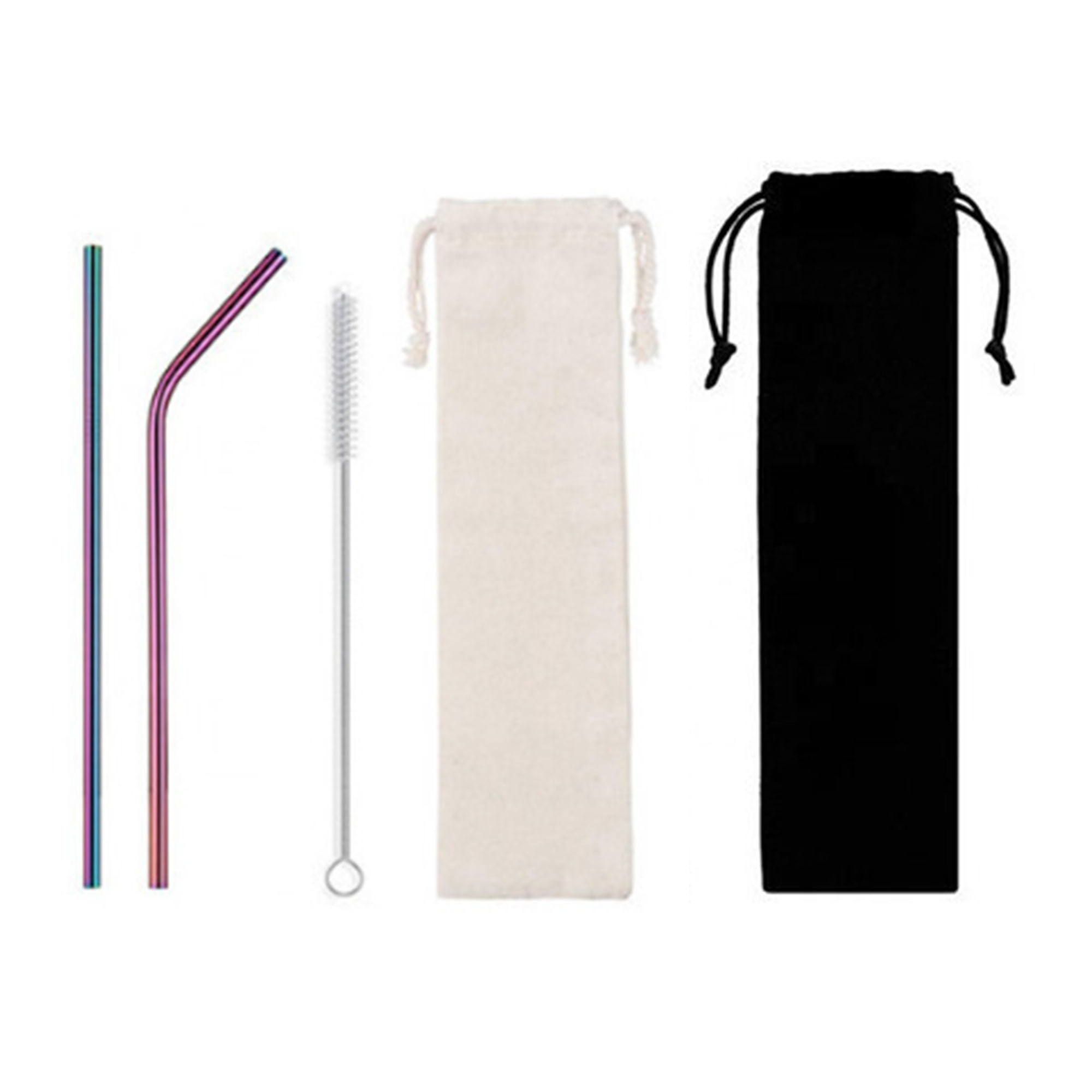 3 In 1 Reusable Stainless Steel Straw Set 10