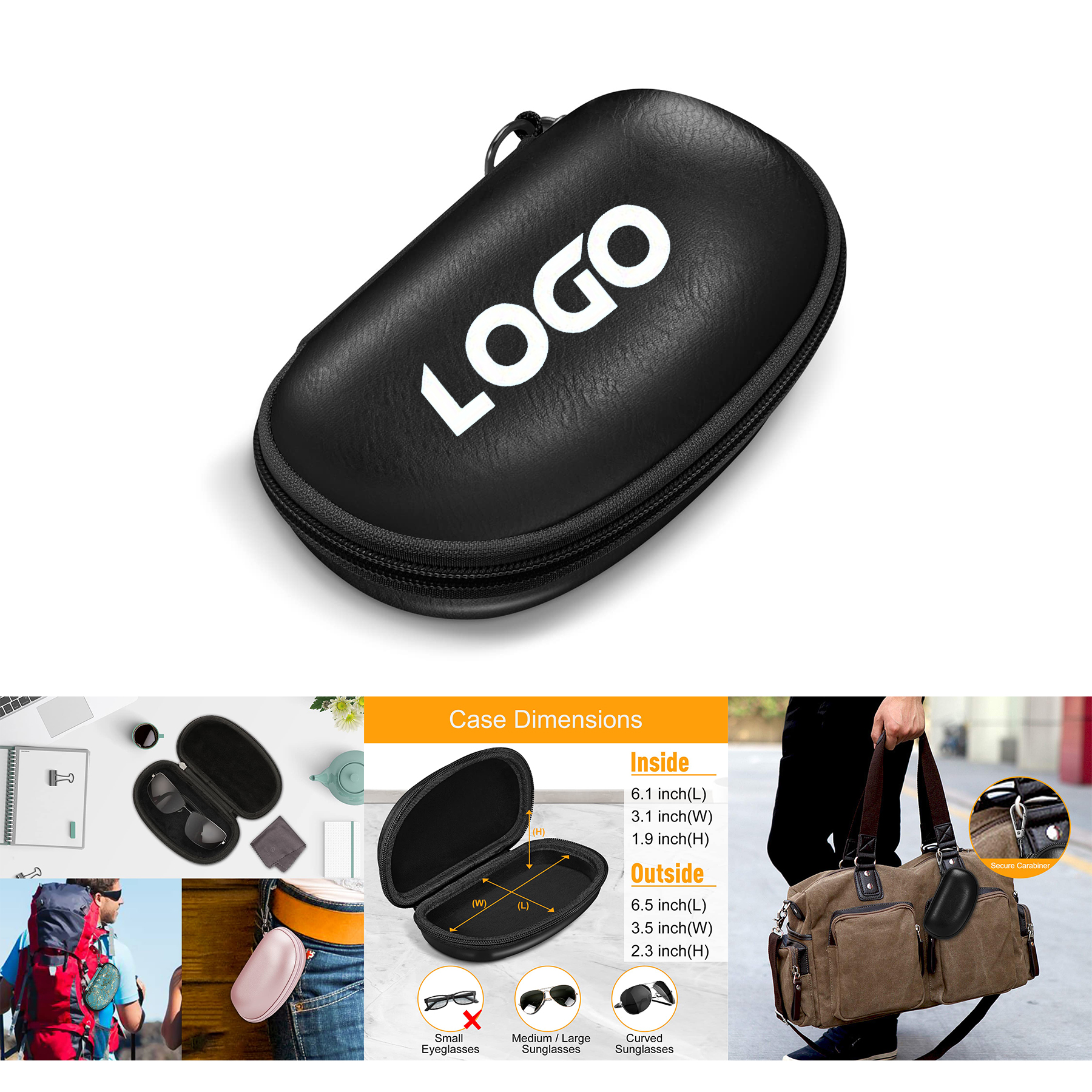 Sunglasses Case with Carabiner 2