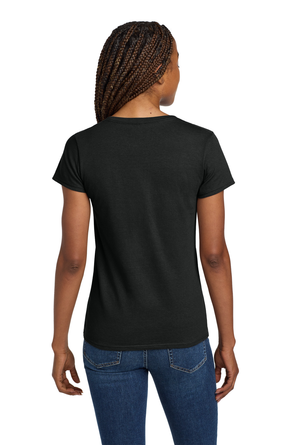Gildan Women's Heavy Cotton 100% Cotton V-Neck T-Shirt. 5V00L 52
