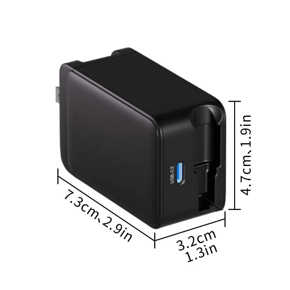 45W GaN Wall Charger With Retractable USB-C Cable 4