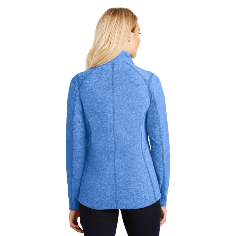 Port Authority Women's Heather Microfleece Full-Zip Jacket. 3