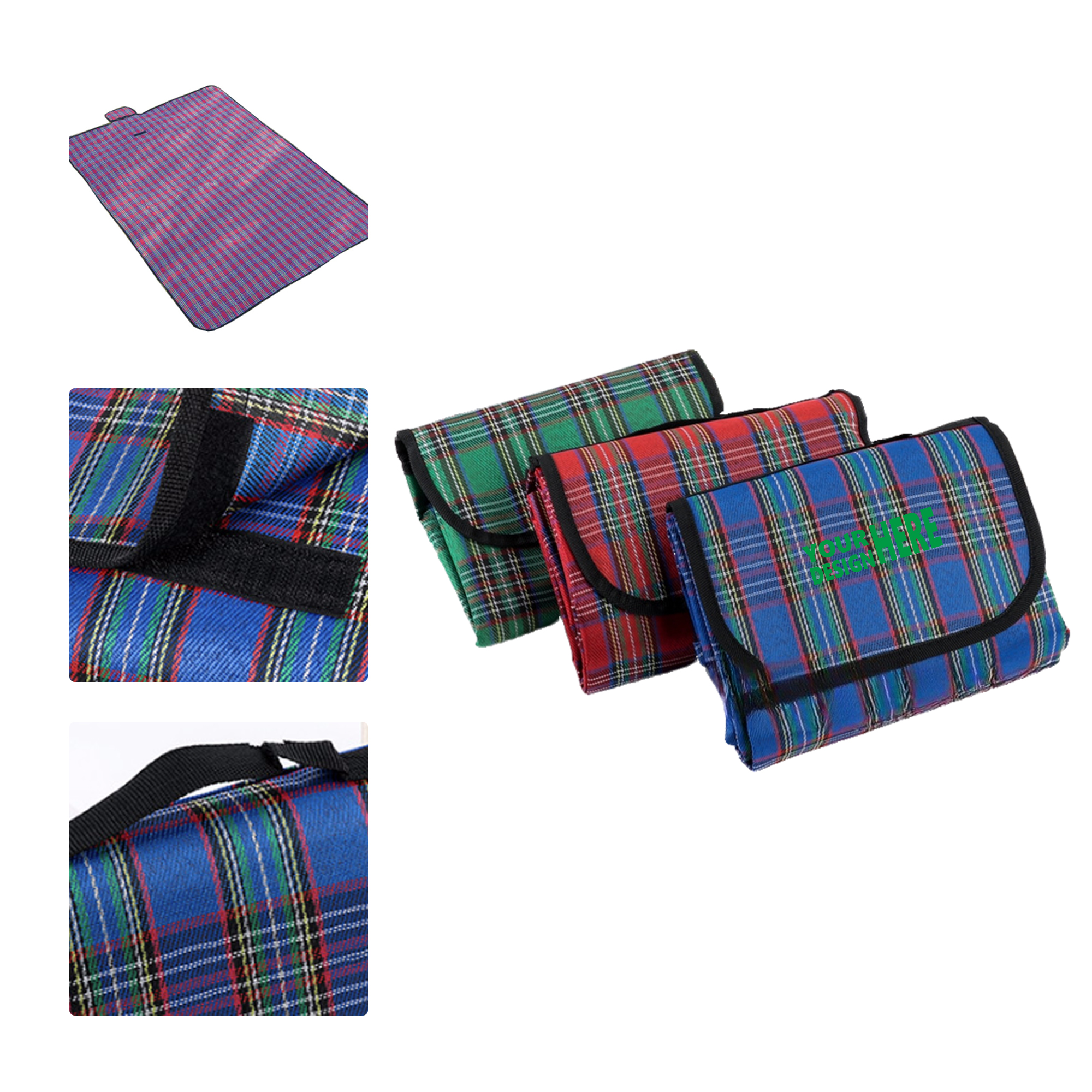 MOQ 50 Waterproof Picnic Beach Mat Foldable Outdoor Camping Blanket 2