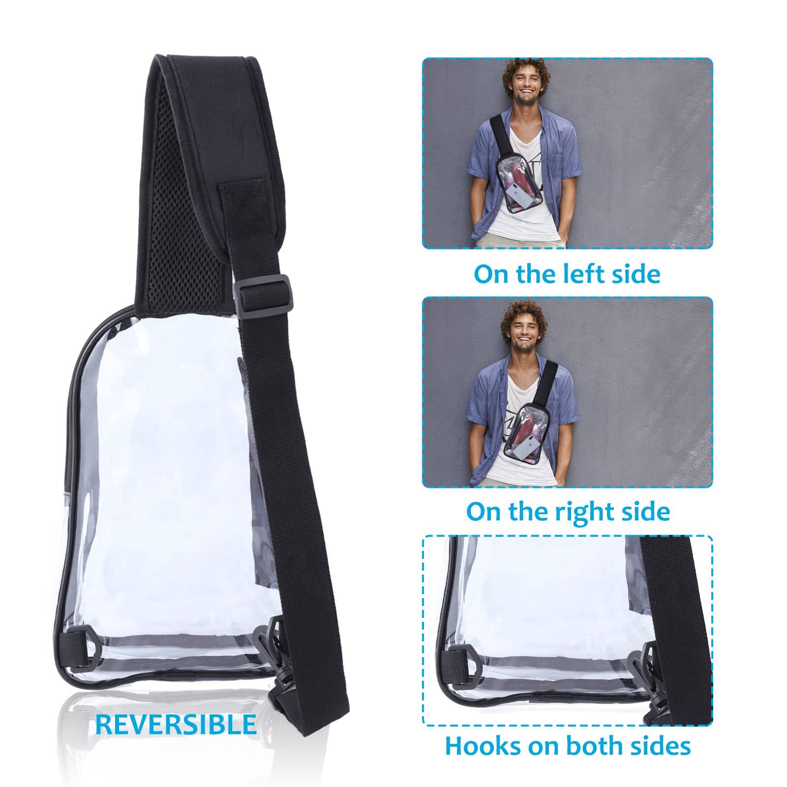 Clear Crossbody Fanny Pack Chest Bag 5
