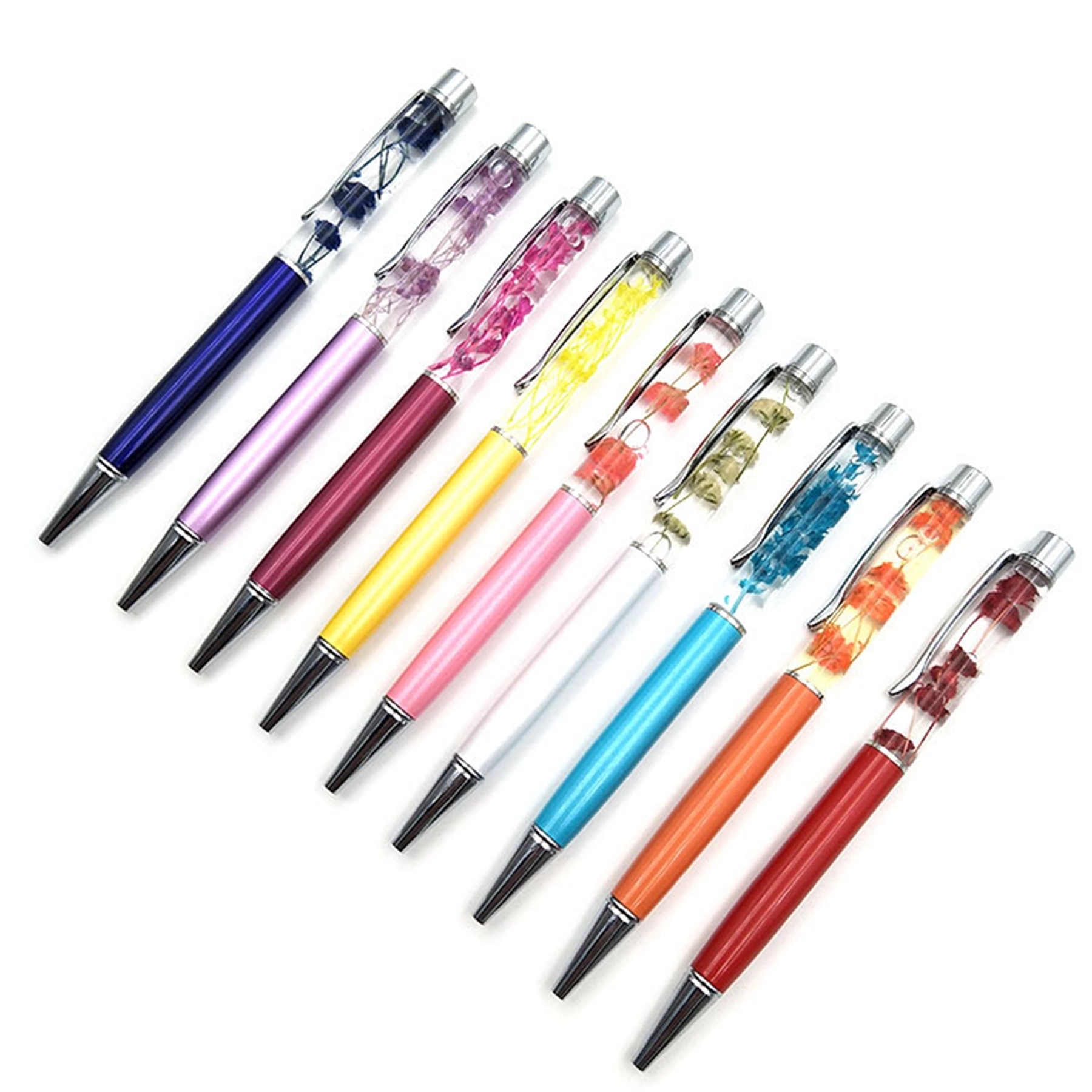 Oil Floating Glitter Metal Ballpoint Pen 4