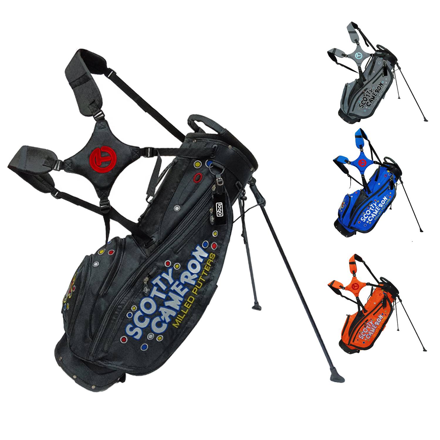 Waterproof Large Capacity Nylon Golf Stand Bag 4
