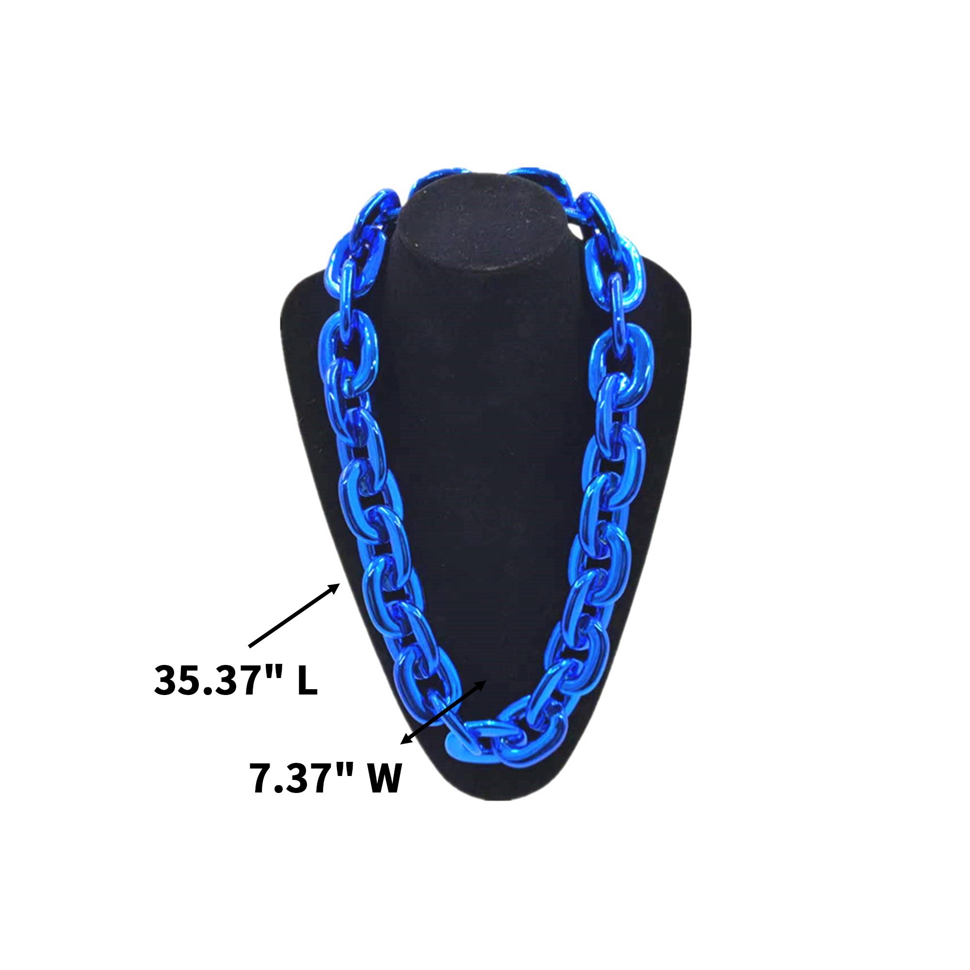 High Density Foam Sports Chain Necklace 35.37" Length X 7.37" Width 12