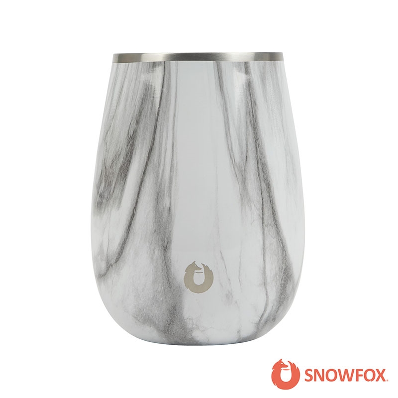 Snowfox® 13.5 oz. Vacuum Insulated Marble Finish Pinot Noir Wine Glass 8