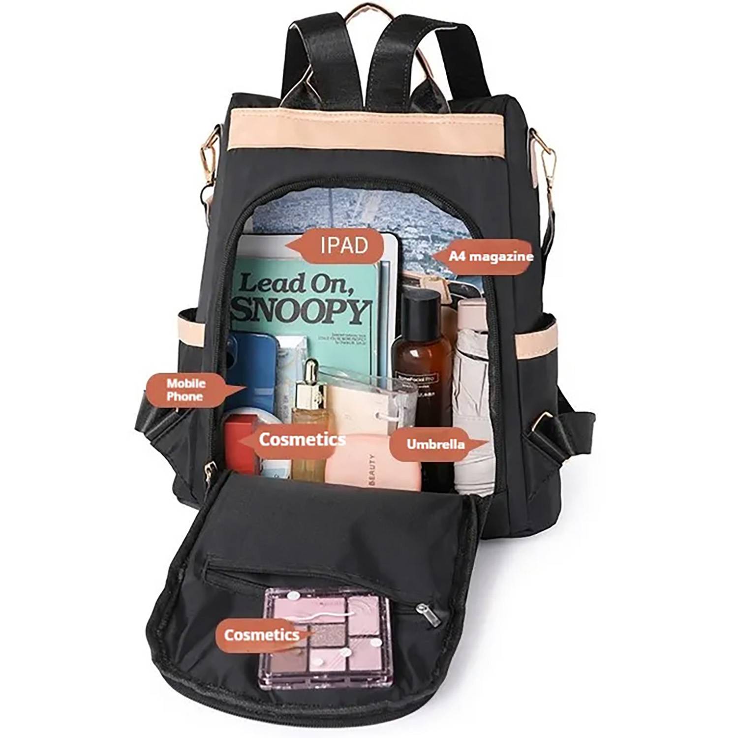 Women's large-capacity shoulder bag 2