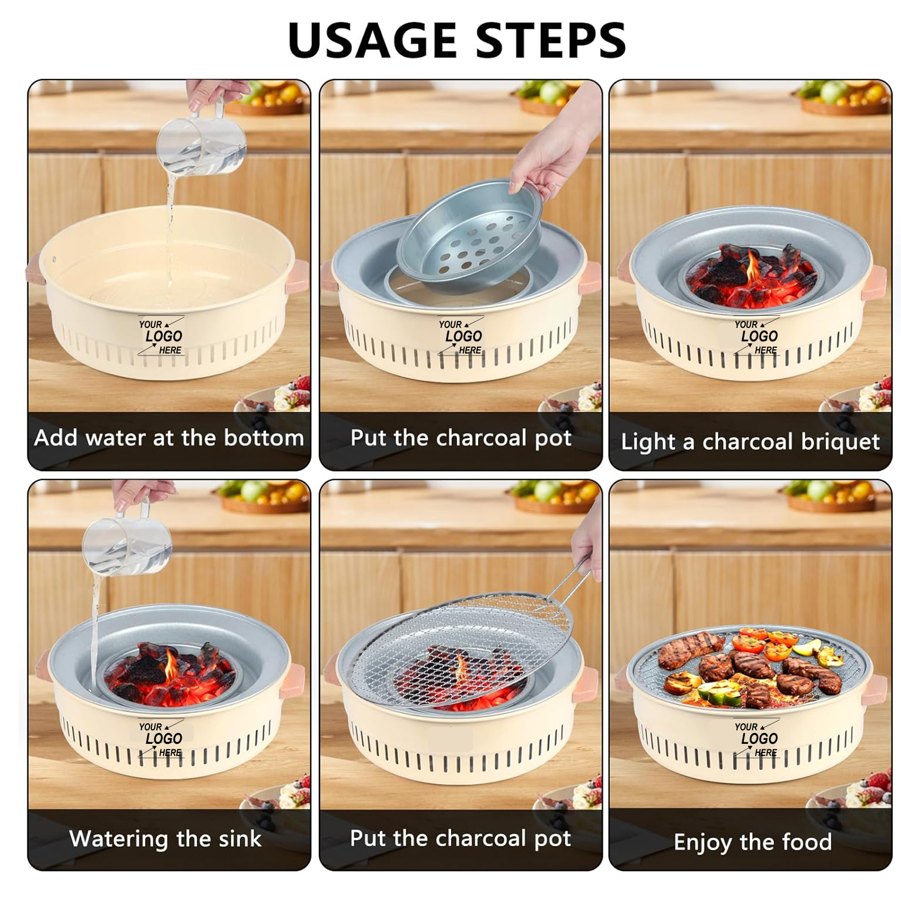 Charcoal BBQ Grill for Outdoor Cooking 2