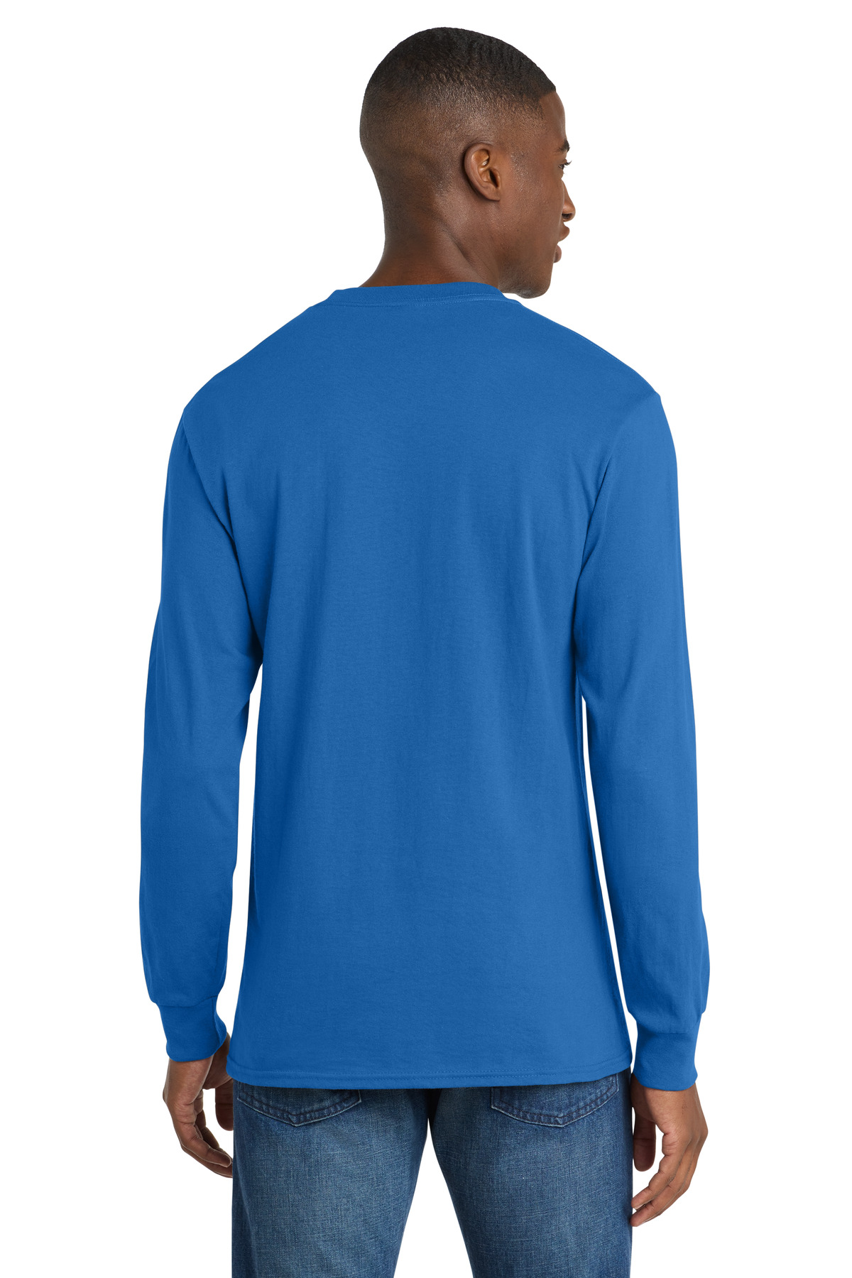 Port & Co Long Sleeve Core Cotton Tee. PC54LS 203
