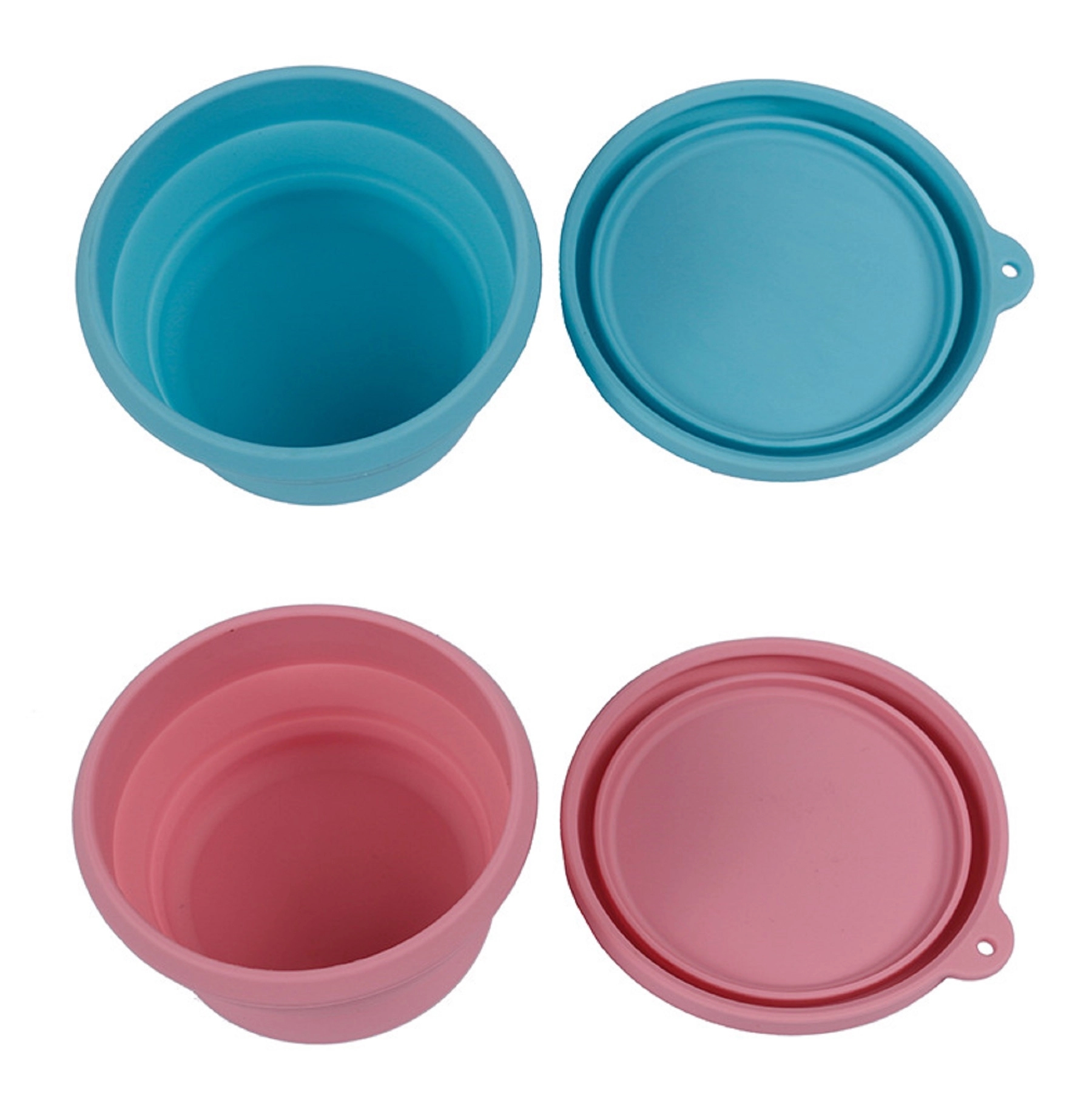 Solid Colored Silicone Bowl with Lid 6