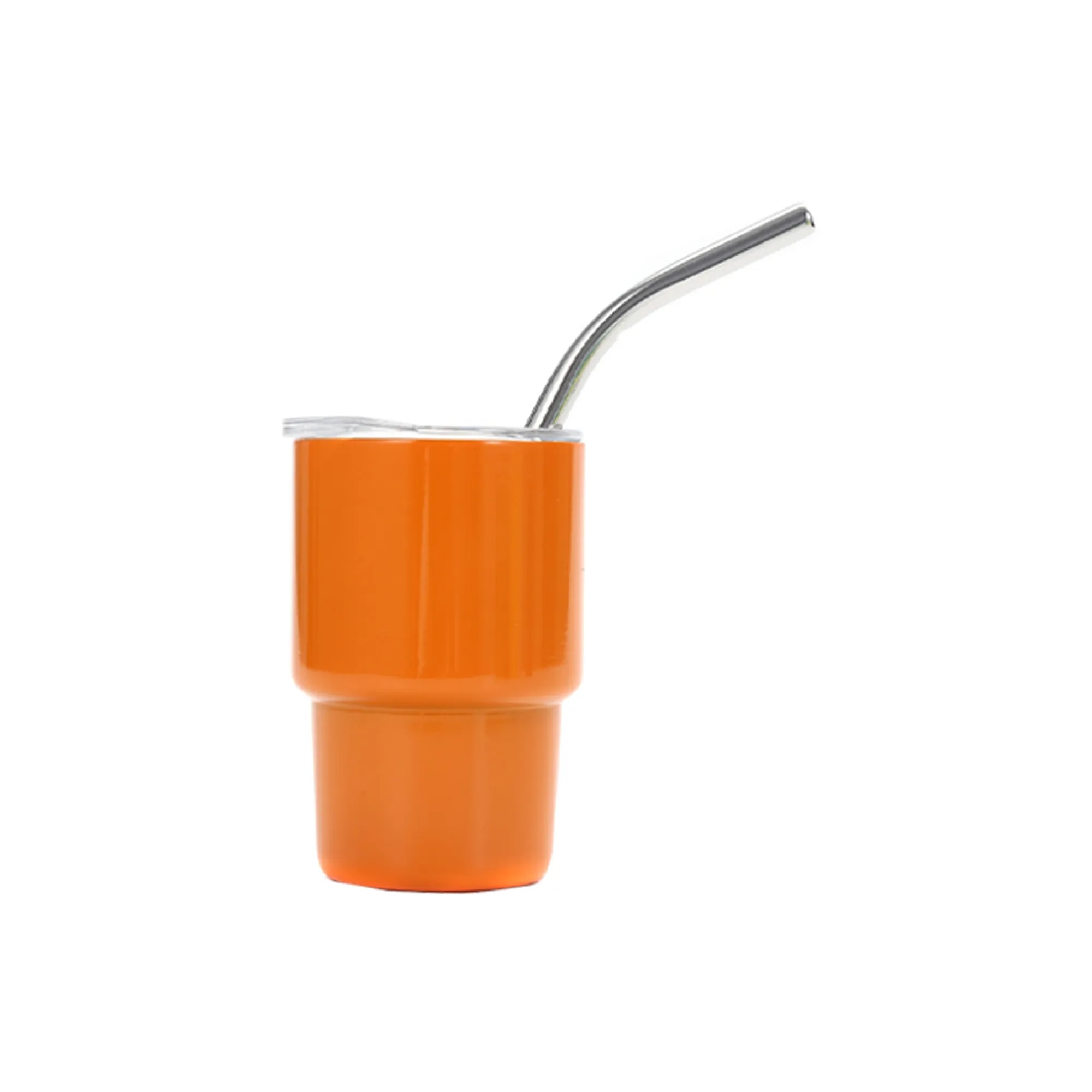 Double Wall 3 Oz Mini Stainless Steel Cup With Lid And Straw 7