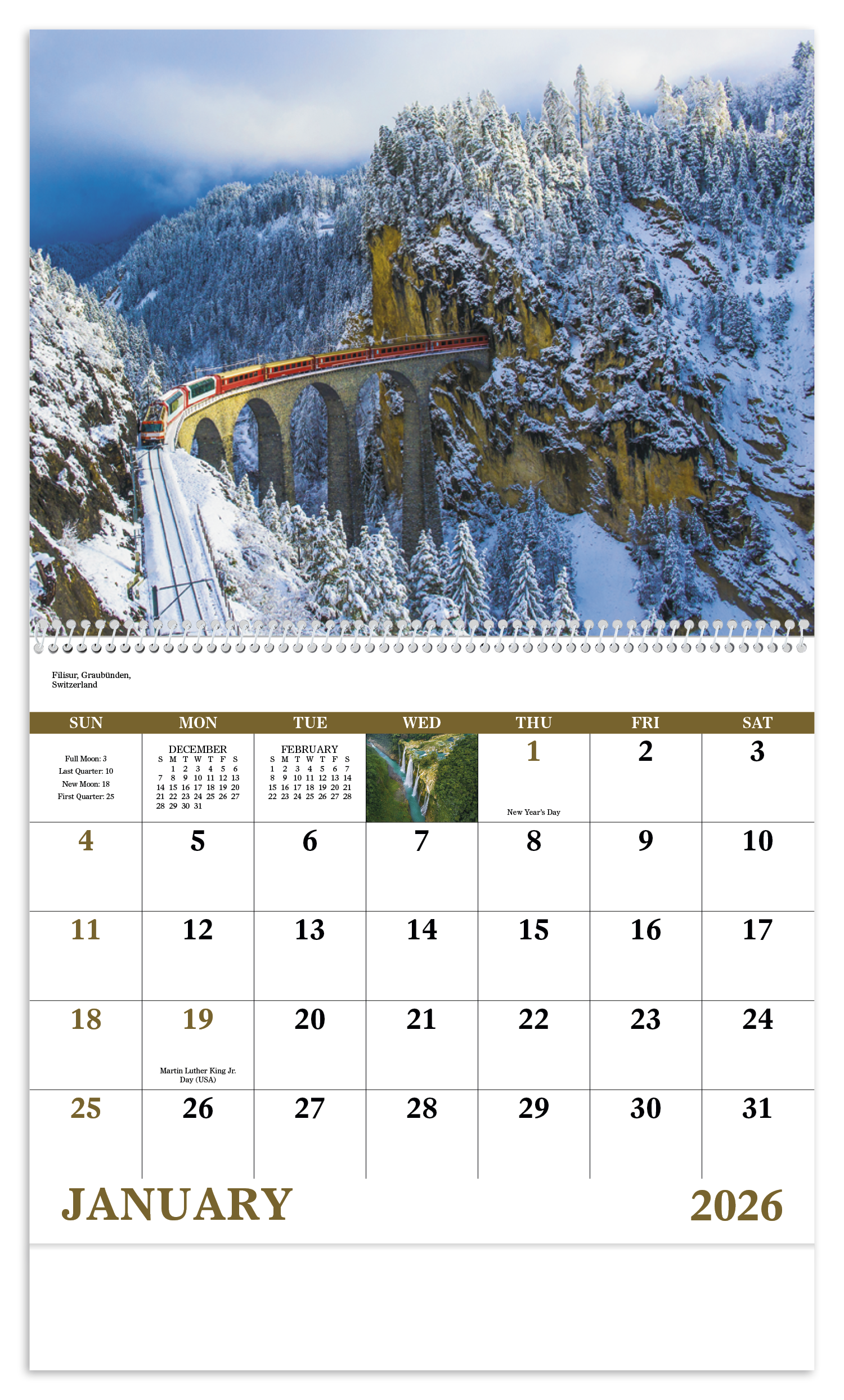 Good Value™ Glorious Getaways - Spiral Calendar 37