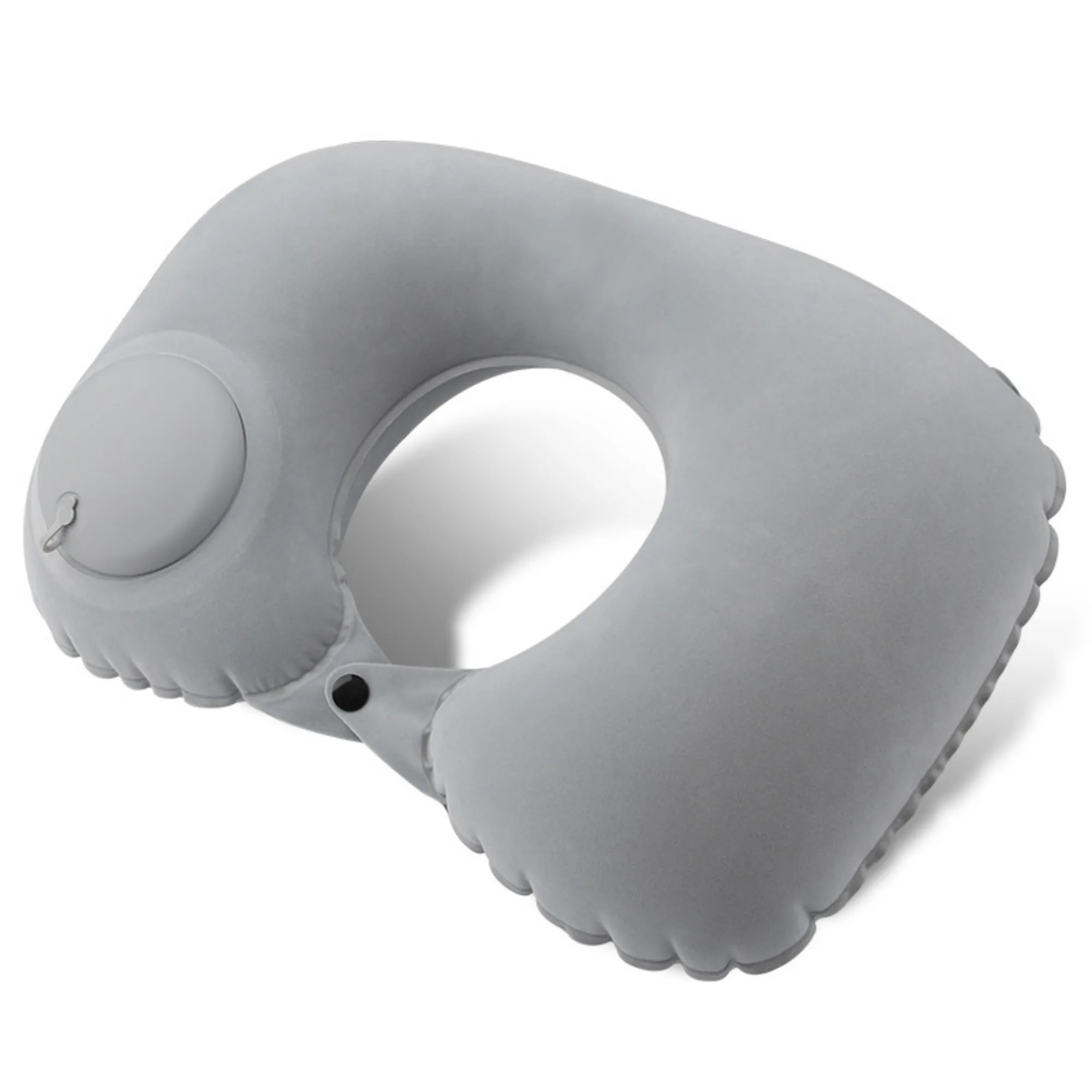Custom Air Pump U-Shape Inflatable Neck Pillow Travel 4
