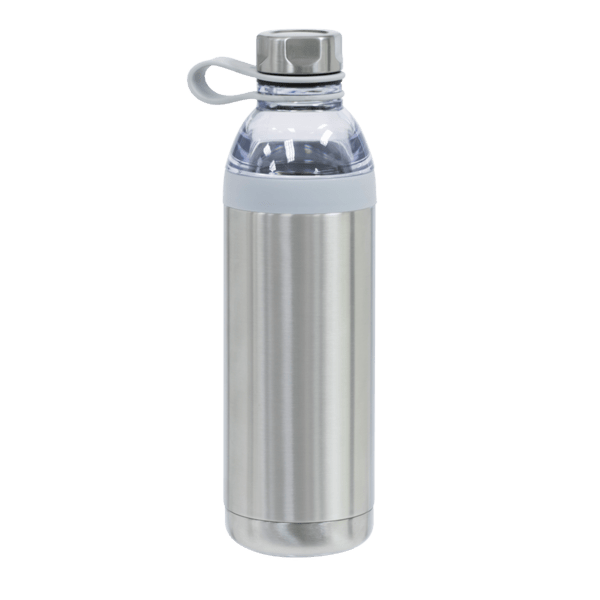 Dual Opening Stainless Steel Water Bottle - 20 Oz., custom water bottle with logo imprint 26