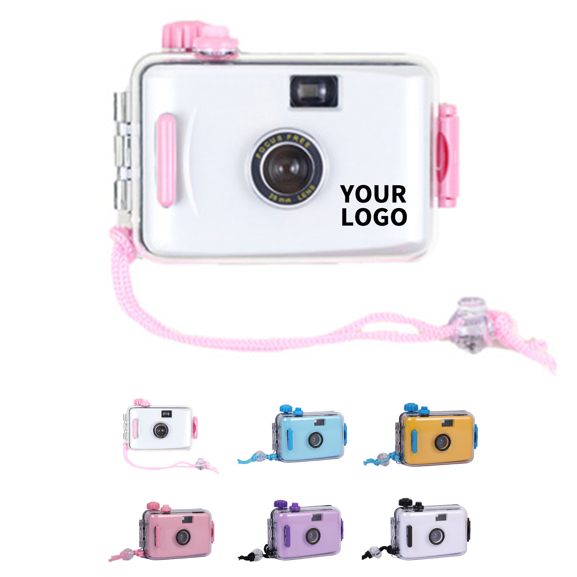 Waterproof Mechanical 35mm Film Camera F8 28 Millimeter Lens 3.7" Length X 2.3" Width X 1.1 5