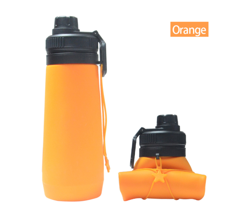 Foldable Silicone Water Bottle, 23 oz. 6