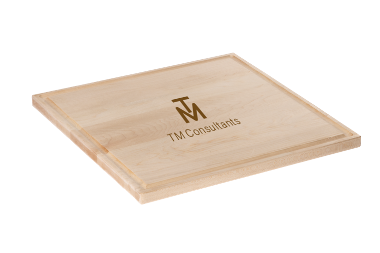 Maple Cutting Board with Juice Groove 14-1/4"x14- 1/4"x3/4" 2