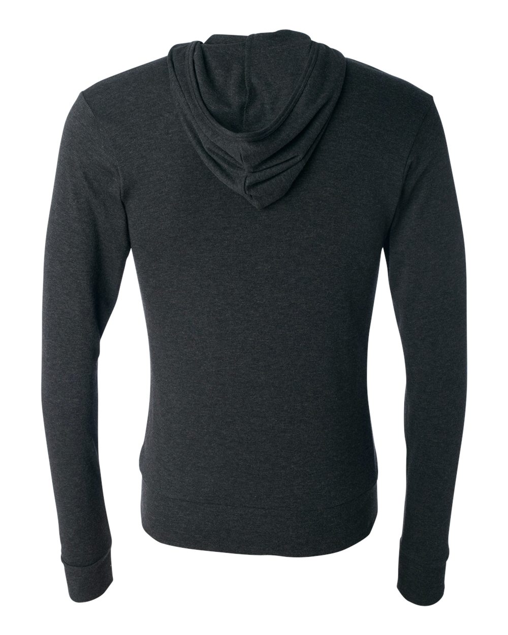 Unisex Triblend Lightweight Full-Zip Hooded Long Sleeve Tee - 3939 8