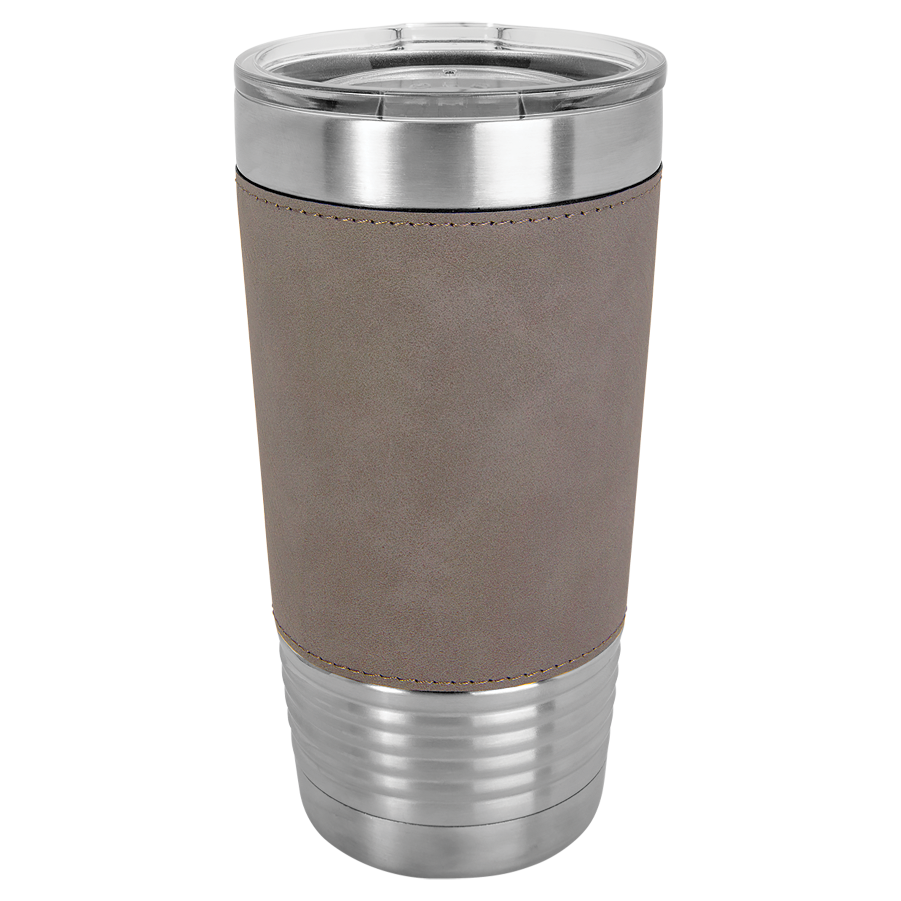 20 oz Laserable Leatherette Polar Camel Tumbler w/ Clear Lid 25