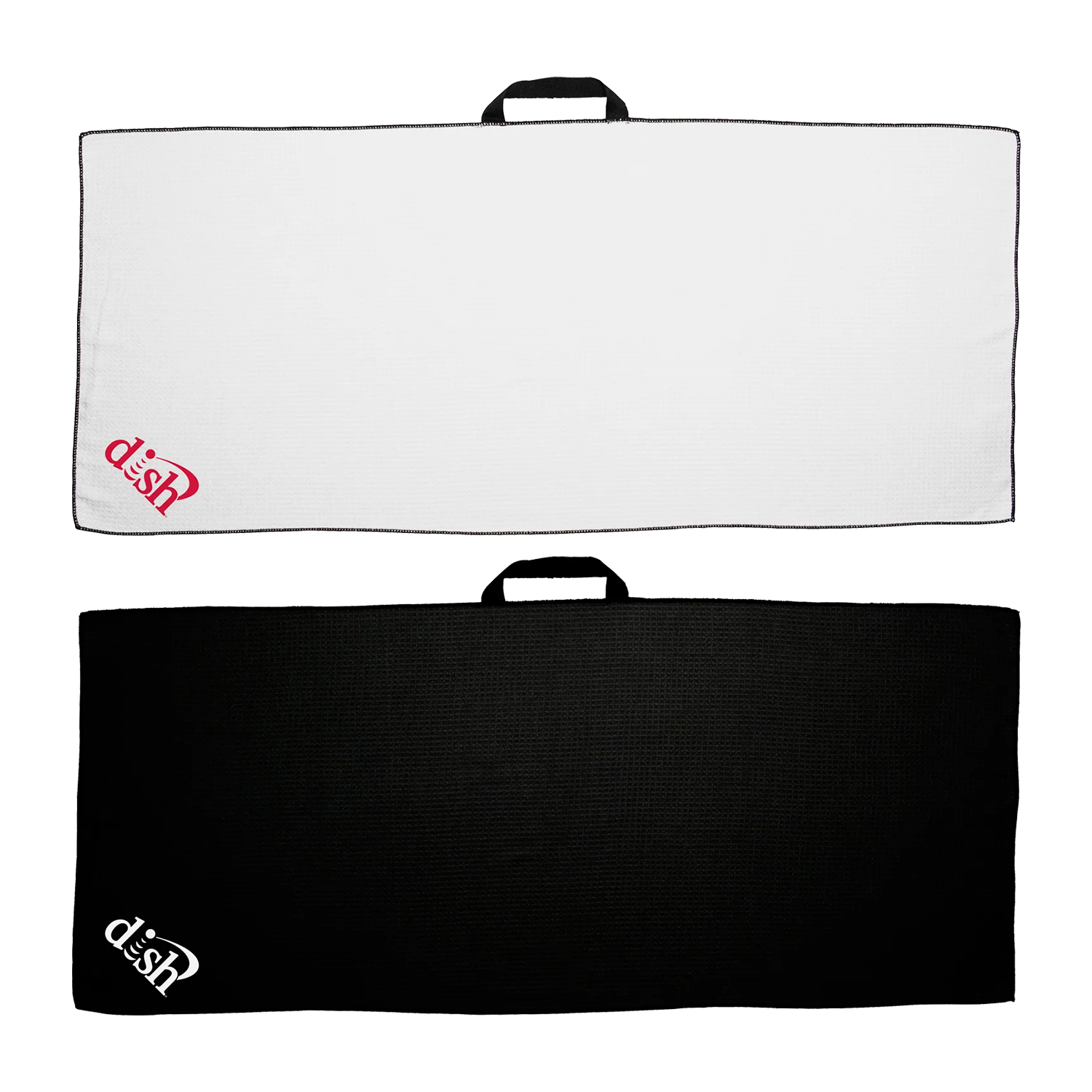17" X 40" Waffle Caddy Golf Towel with Black Loop 4