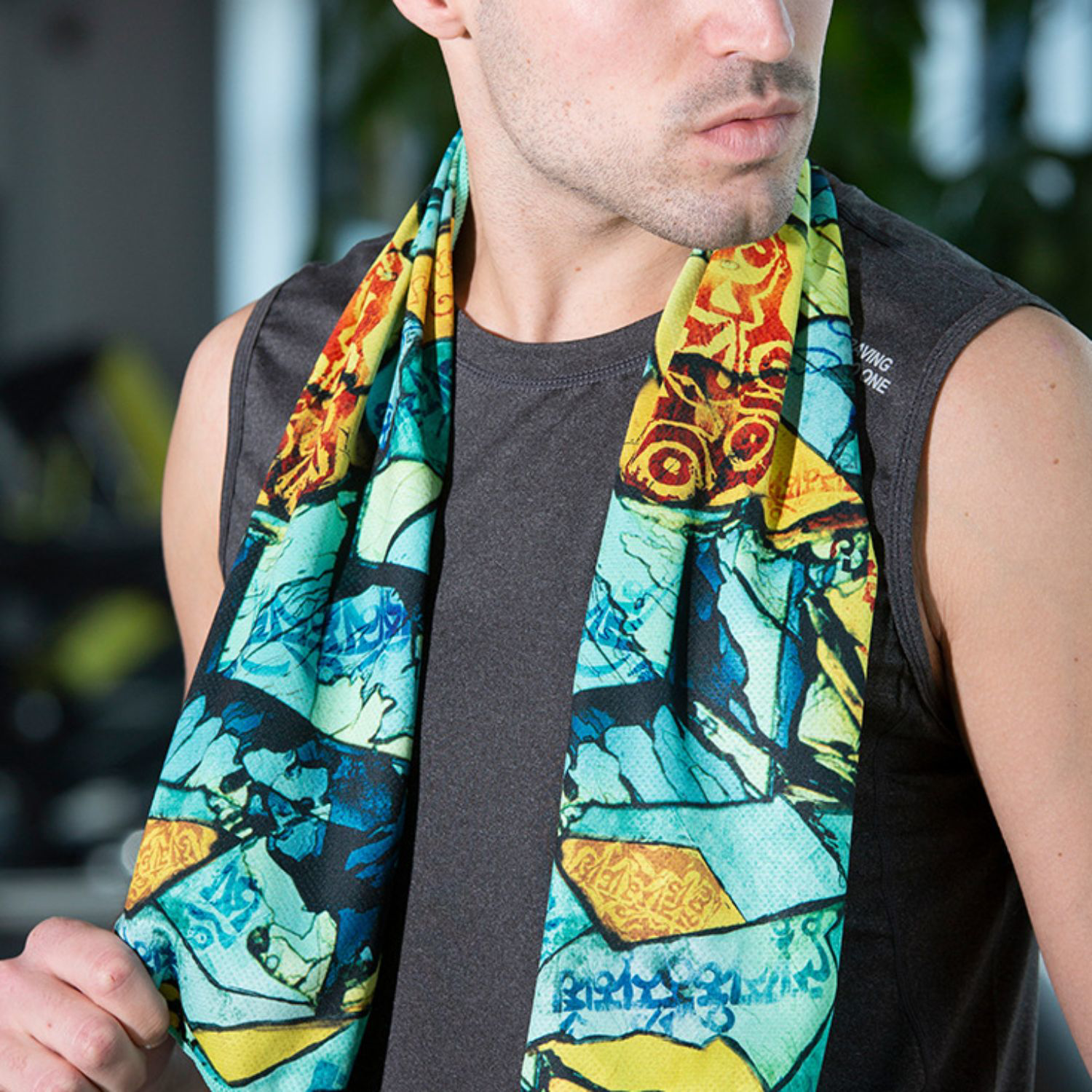 20"x 30" Sublimated Waffle Microfiber Sports Towel 6