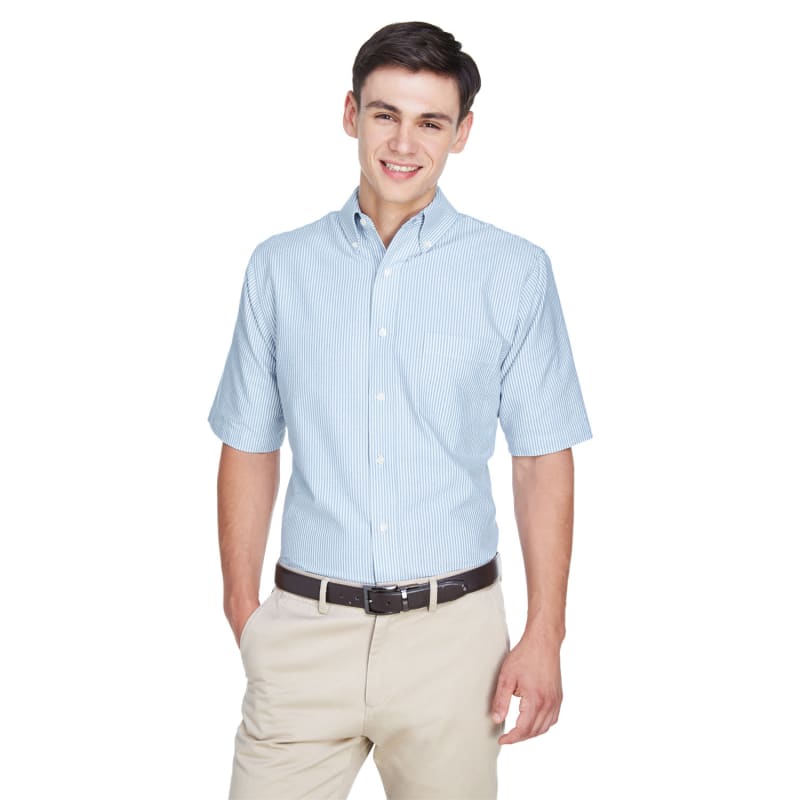 UltraClub Men's Classic Wrinkle-Resistant Short-Sleeve Oxford 6