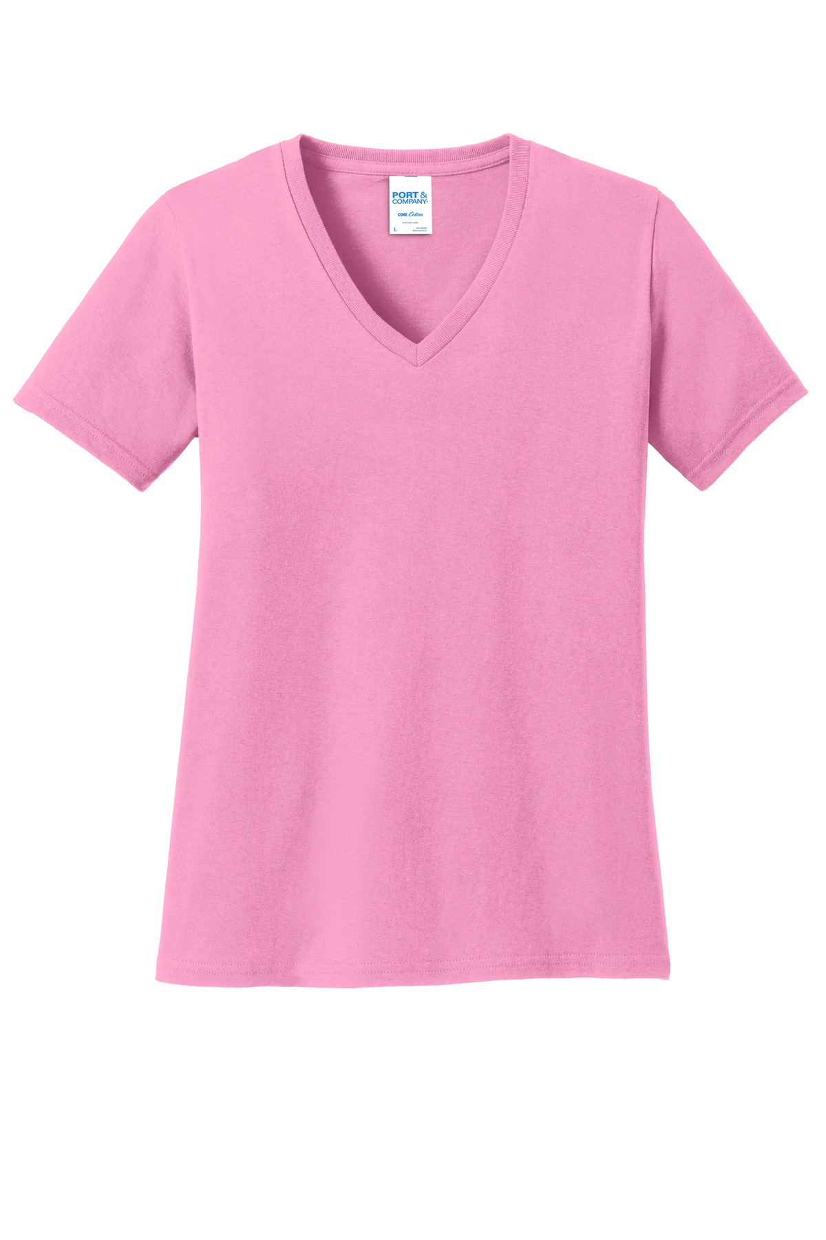 Port & Co Women's Core Cotton V-Neck Tee. LPC54V 56