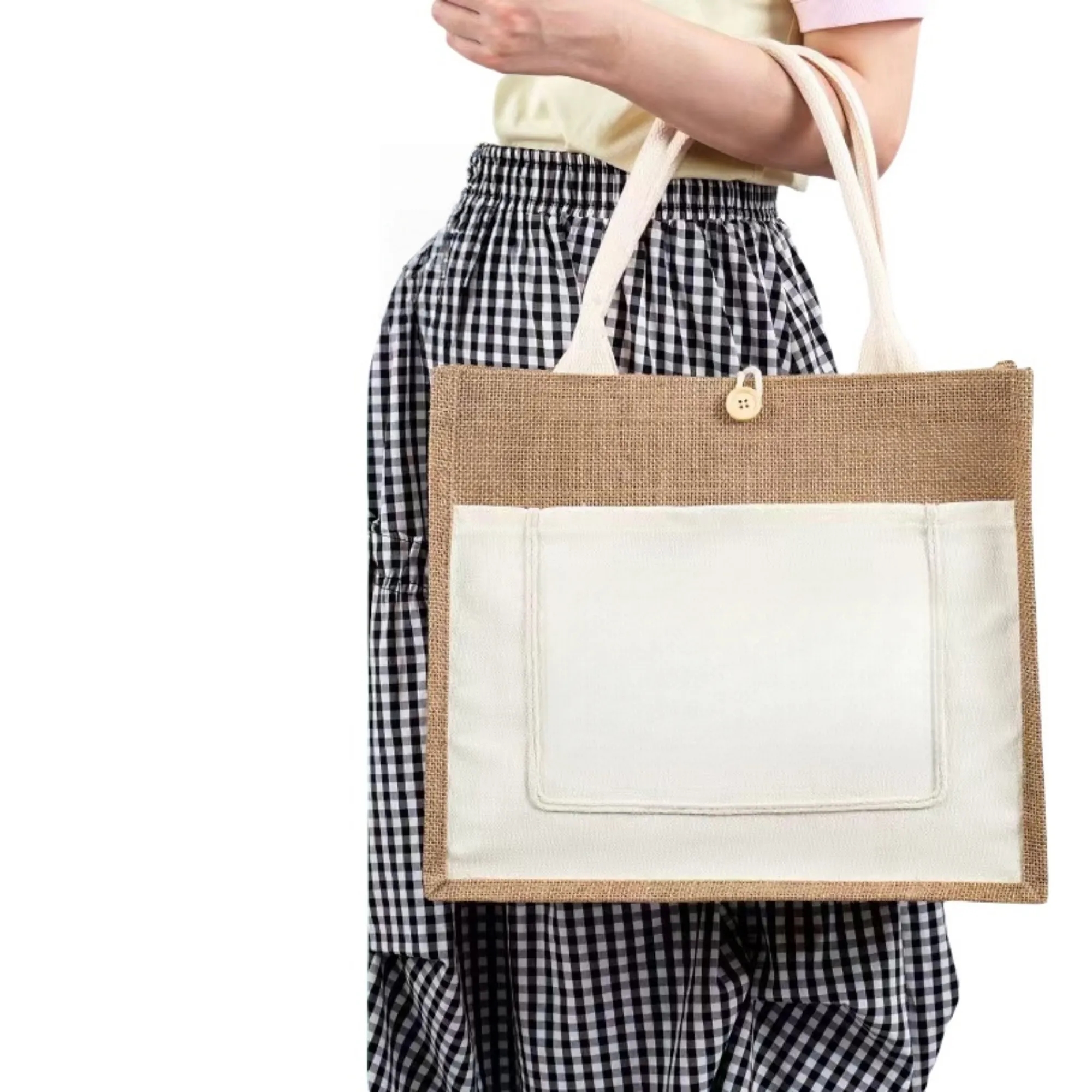 Eco-Friendly Carry-All Jute Bag 7