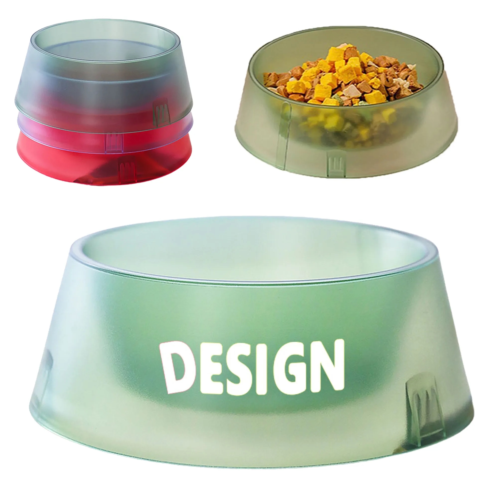 Non-Skid Plastic Cat Dish 1