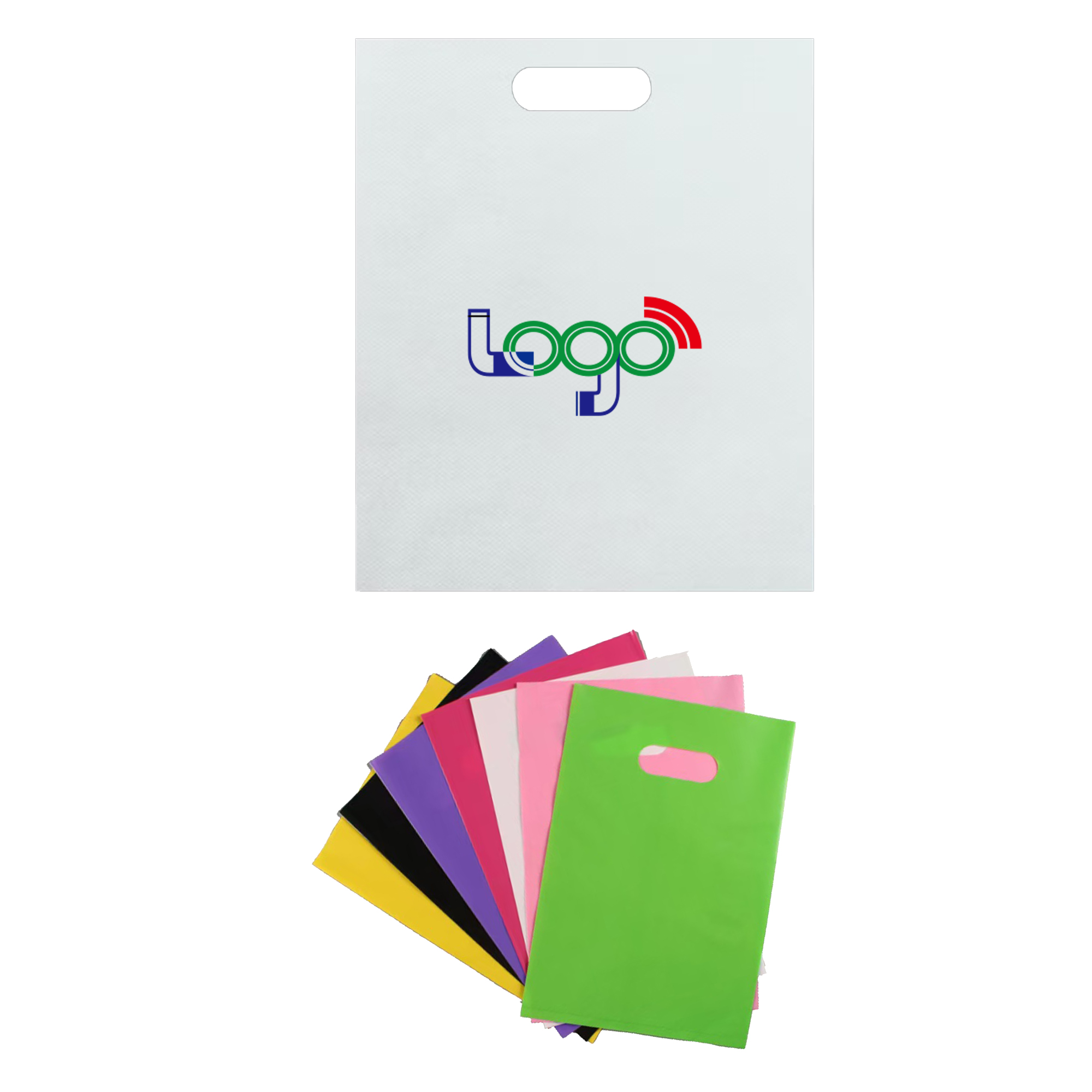 MOQ200 Plastic Die-Cut Handle Bags 5