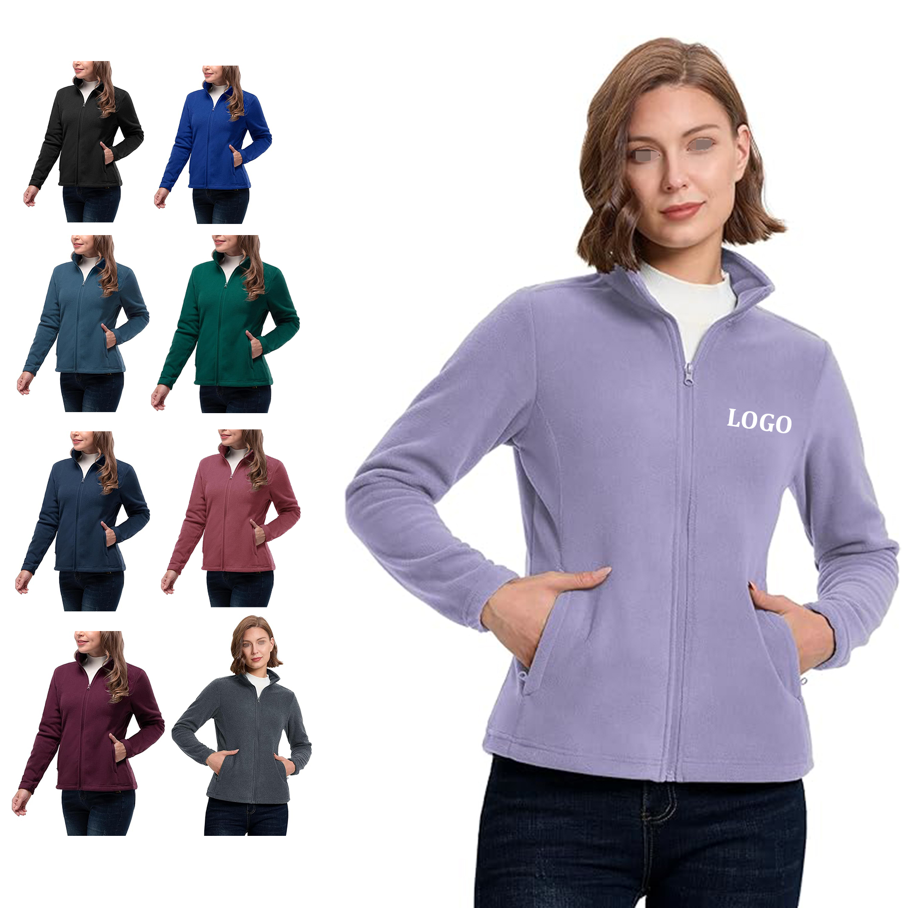 Zip Up Fleece Jacket 7