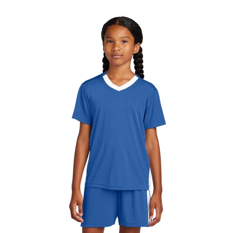 Sport-Tek Youth Competitor United V-Neck 60