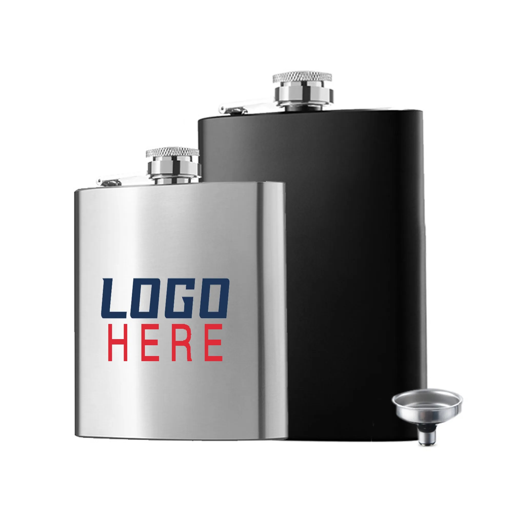 8Oz Laser Engraved Stainless Steel Hip Flask MOQ50pcs