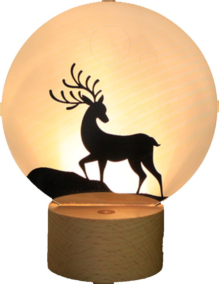 Pinwheel 3D Acrylic Night Light 6