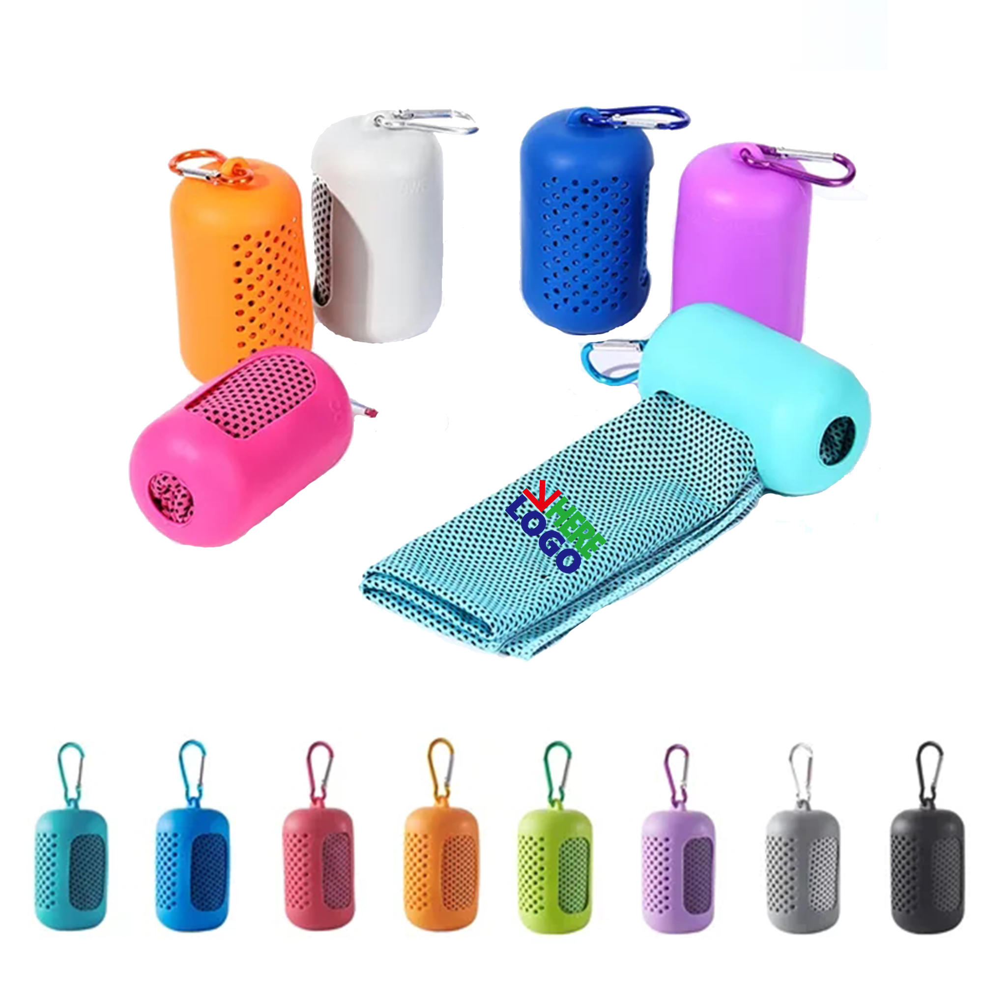 Hanging Silicone Case Quick Drying Ice Towel 7