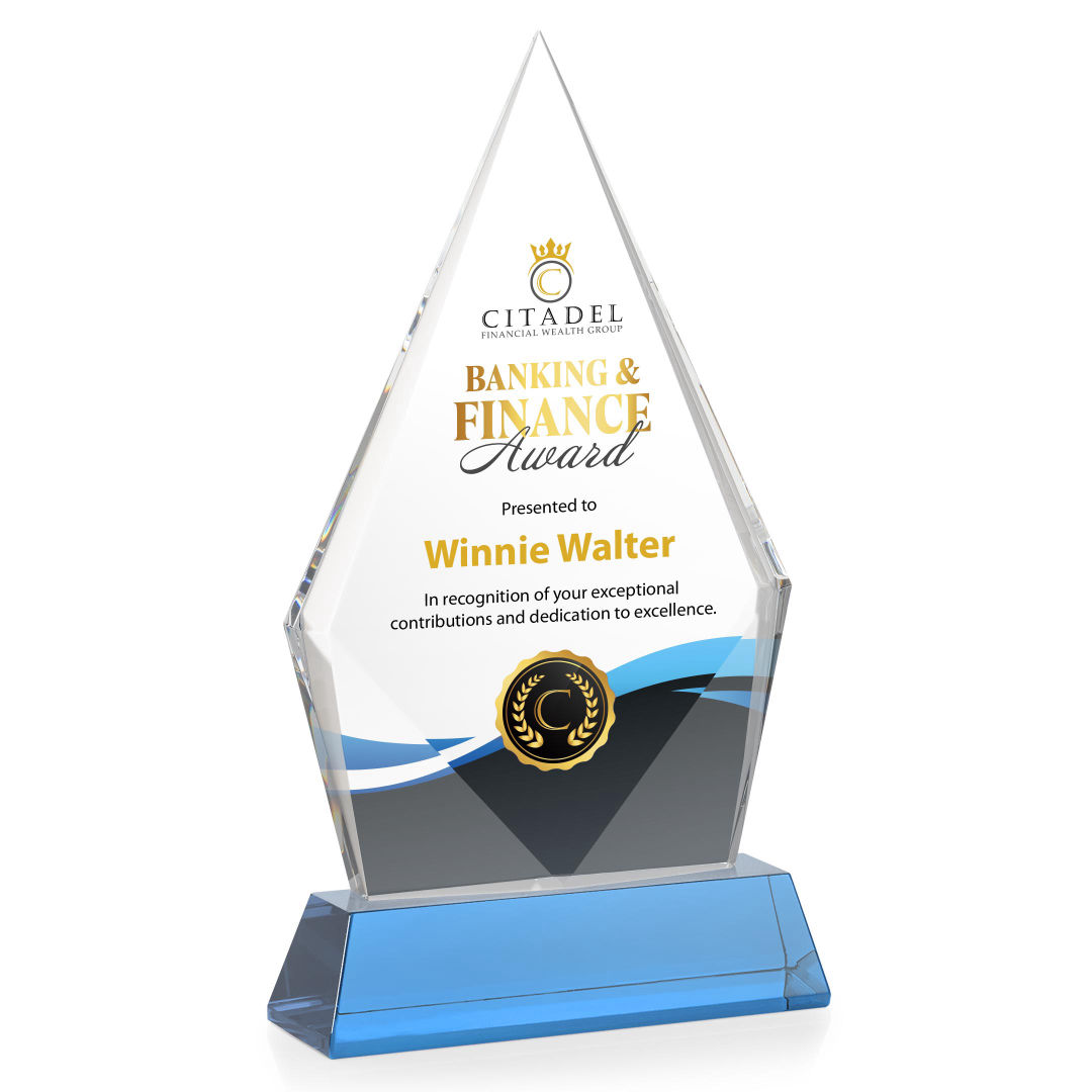 Shelton VividPrint™ Award on Newhaven Base - Sky Blue 23