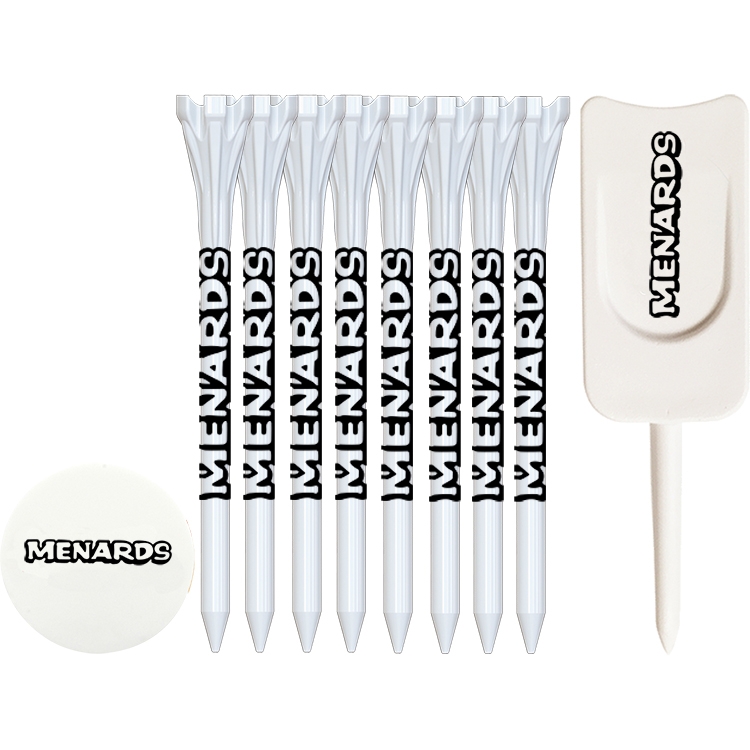 8 Flytee Tees 3-1/4", 1 Ball Marker, 1 Single Prong Plastic